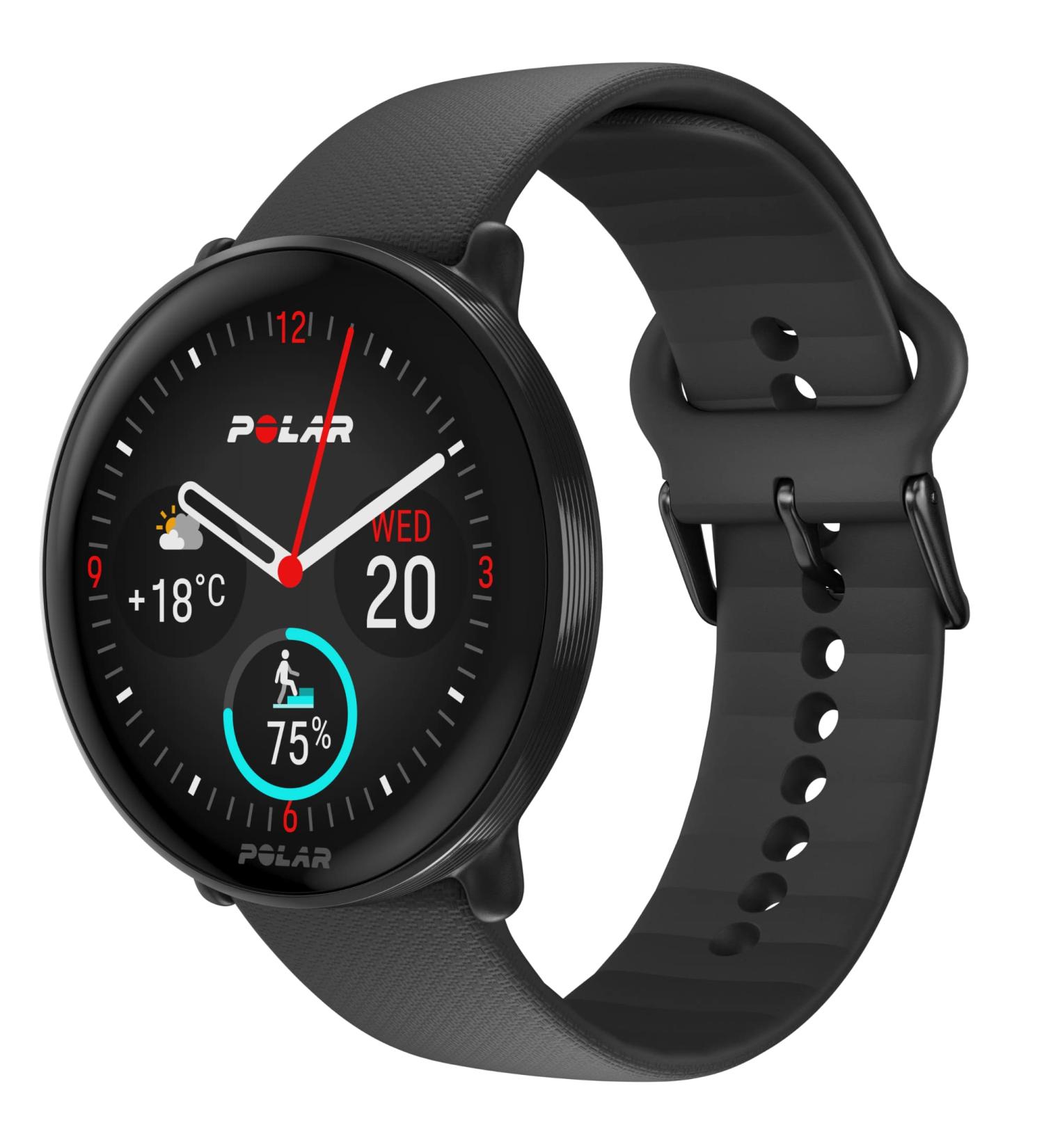 Polar Ignite 3 Smartwatch - Fitness & Wellness GPS Sleep Analysis AMOLED Display Activity Tracker Pulse Measurement | Black/Black S-L - Buy Online on GoSupps.com