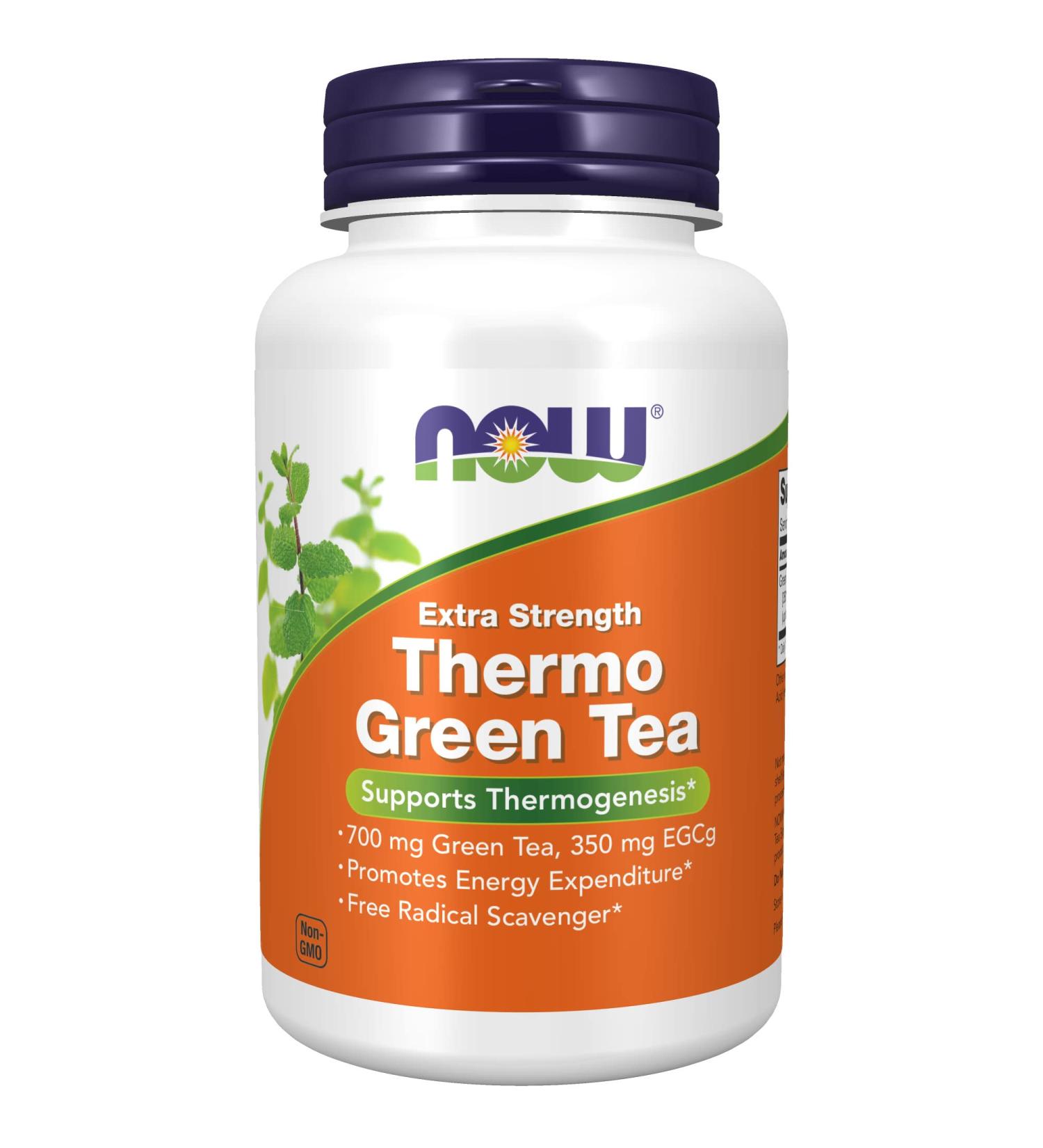 Buy Now Foods Thermo Green Tea Extra Strength - 90 Veg Capsules for Fat Burning & Energy Boost - Buy Online on GoSupps.com