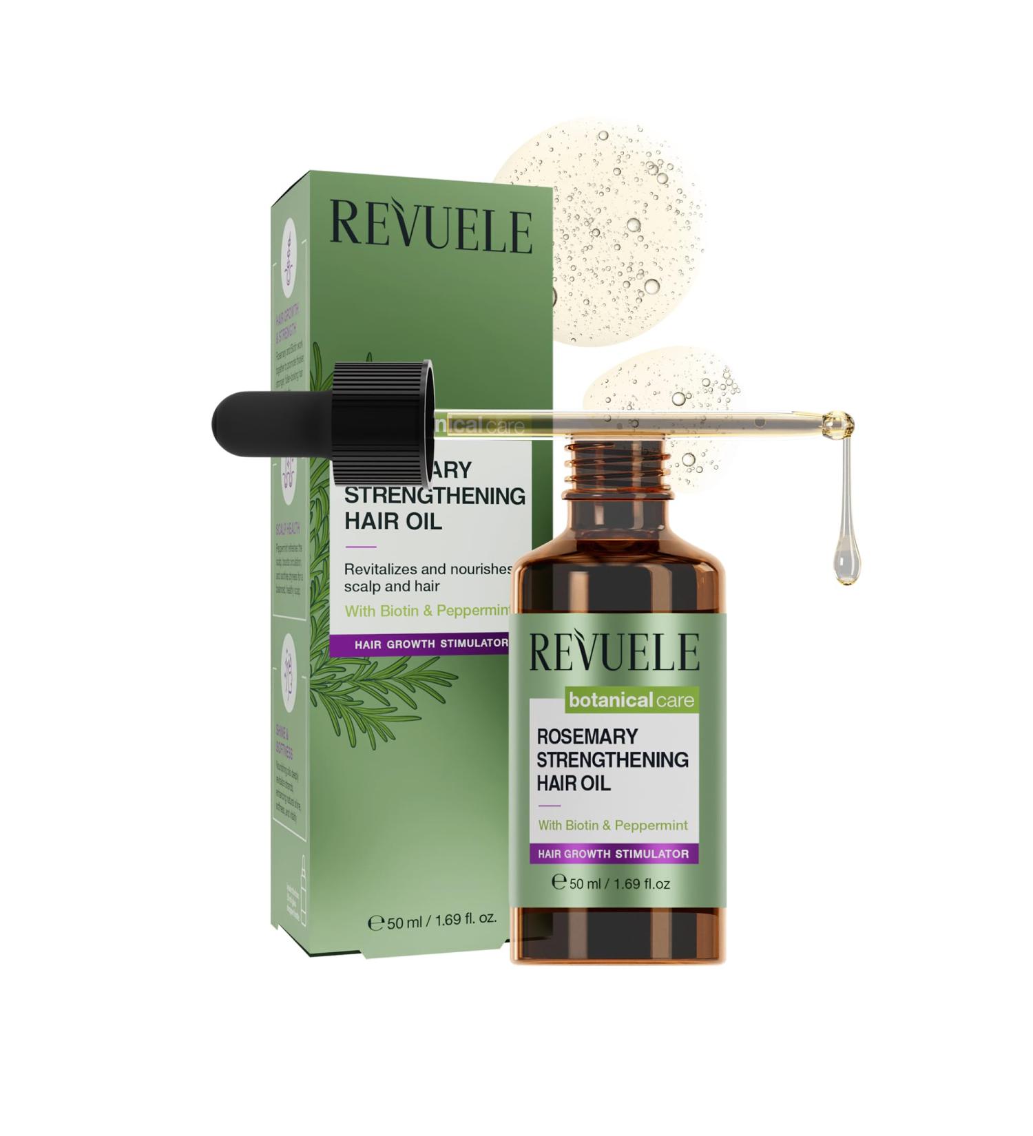 REVUELE Huile Capillaire Fortifiante au Romarin Nourrit Revitalise et Renforce Racines et Longueurs Pr vention Chute Brillance Naturelle 150 ml - Buy Online on GoSupps.com