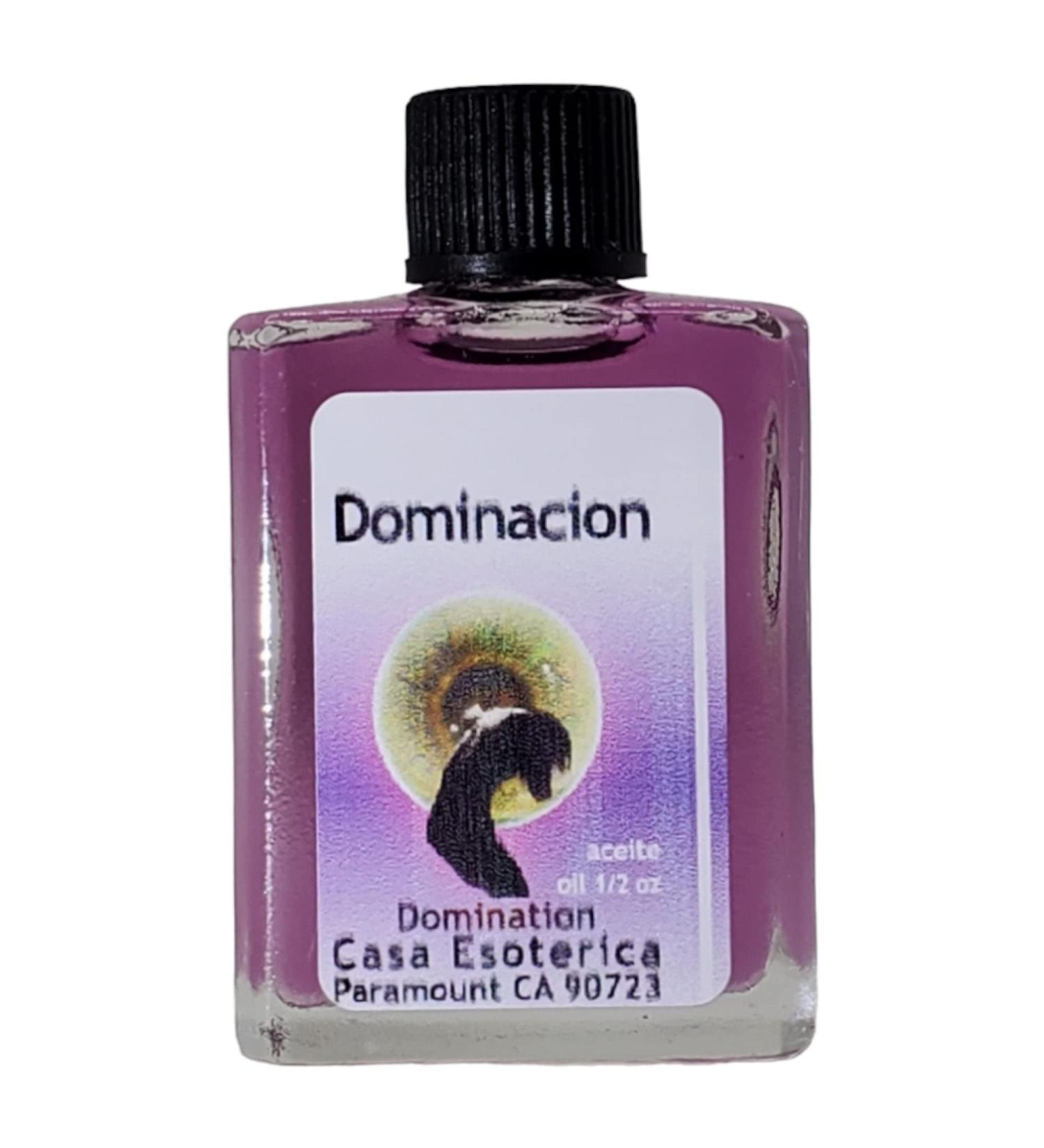 Domination Oil (Dominacion Aceite) Spiritual Anointing Oil by CASA ESOTERICA MAGICK SPACE - Commanding Spell - Enhance Influence & Control Over Others-0.5 FL OZ (1 Pack)