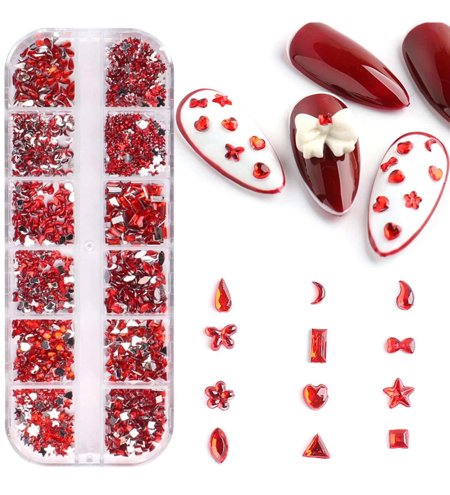 FEIlei Nail Art Rhinestones Diamond Crystal Gems for Nail Decorations Rings Earring DIY - Buy Online on GoSupps.com