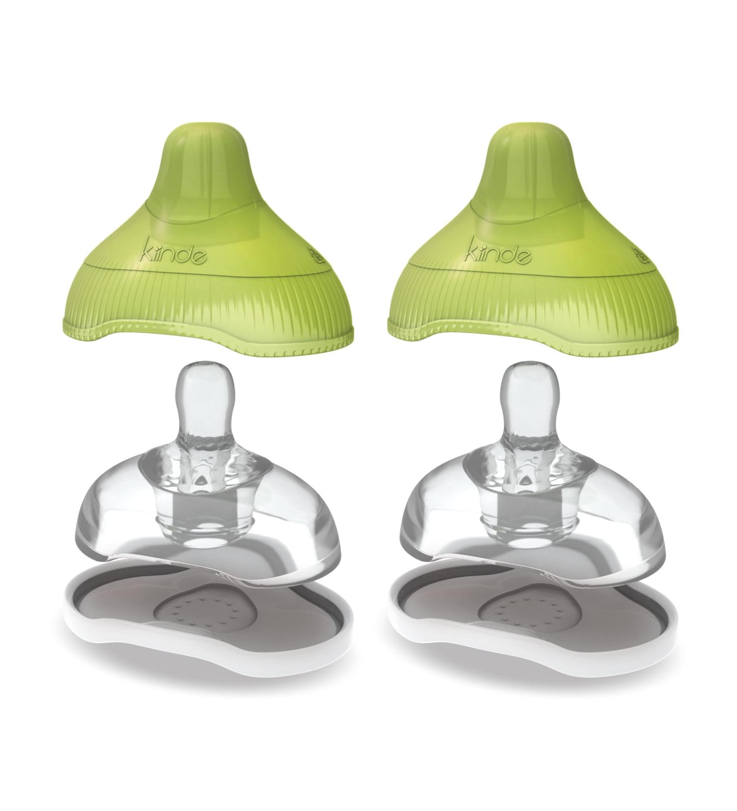 Kiinde Twist Active-Latch Nipples - Seamless Transition Between Bottle and Breast, Slow Flow, 2 Pack - Buy Online on GoSupps.com