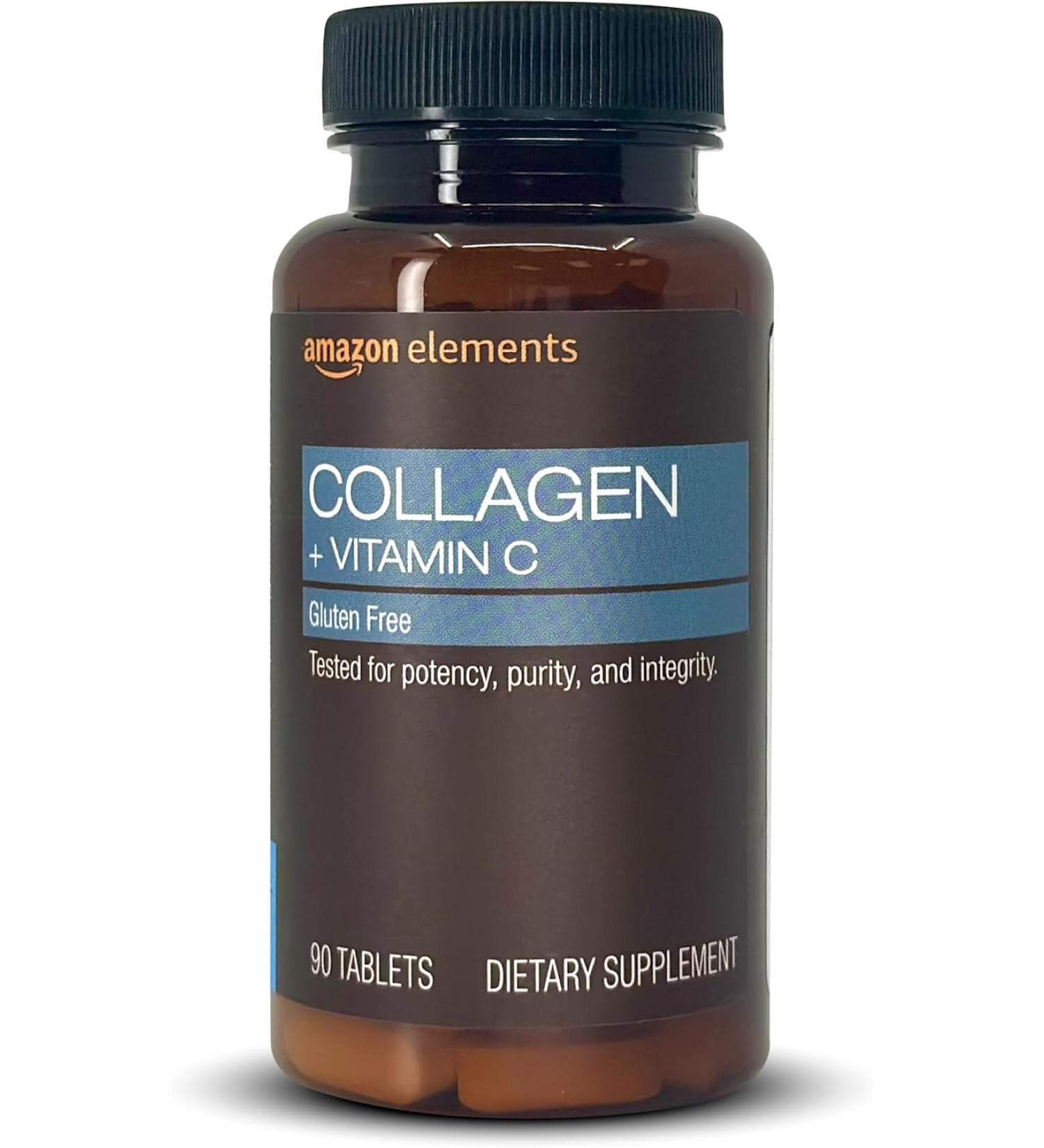 Revly Collagen Peptides + Vitamin C Tablets - 2500mg per Serving - 90 Count - Buy Online on GoSupps.com
