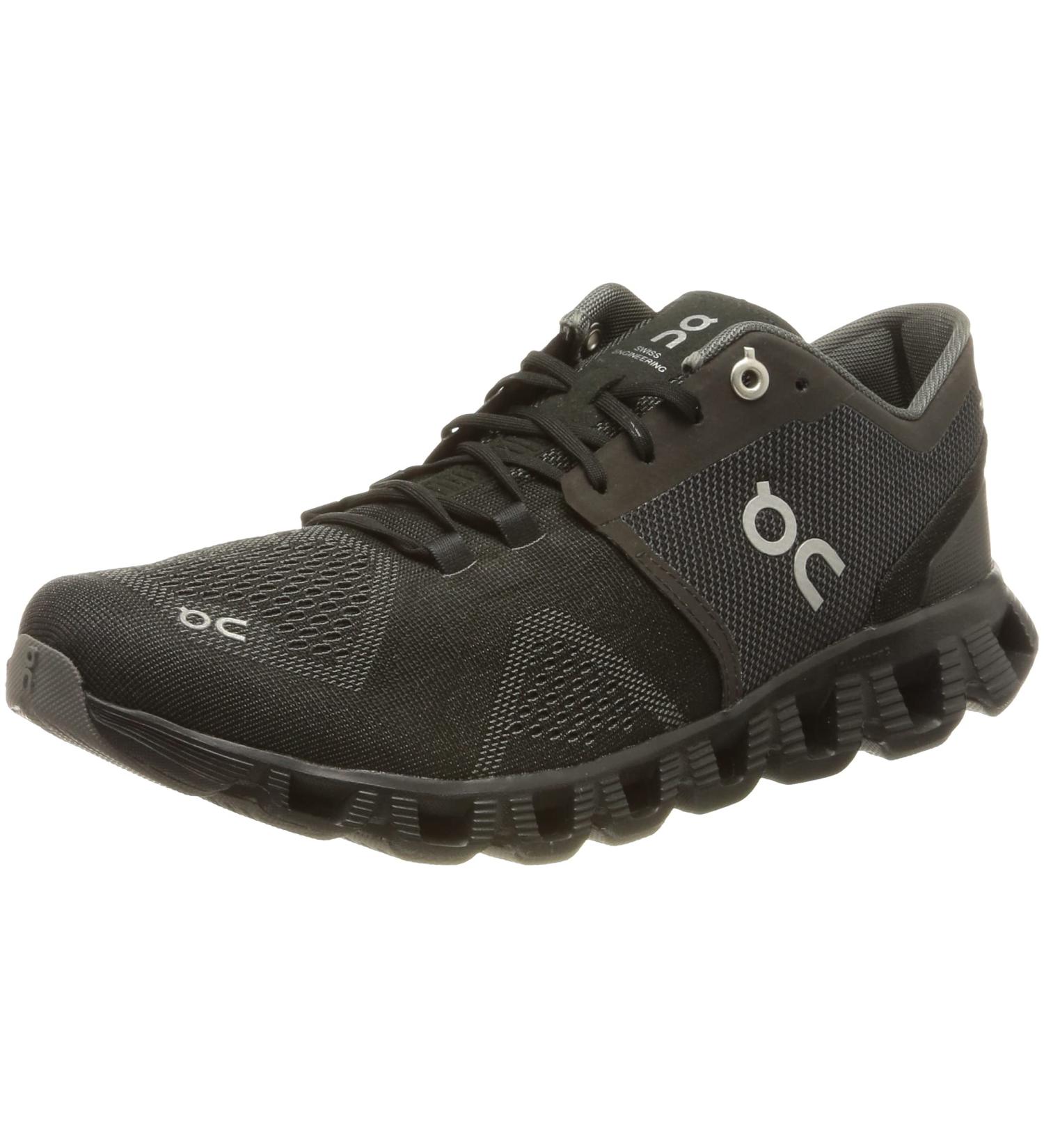 ON Women's Cloud X Sneakers 10 Black/Asphalt - Lightweight and Responsive - Buy Online on GoSupps.com