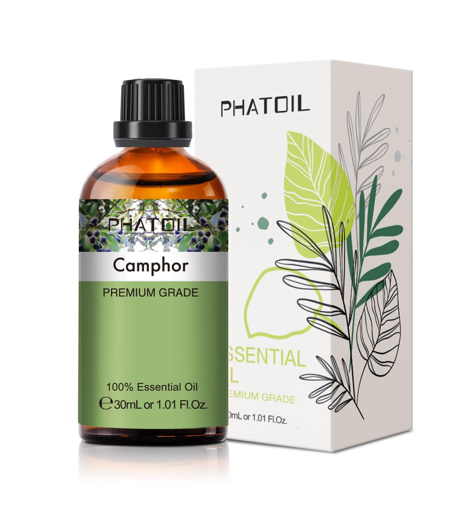 PHATOIL Camphor Essential Oil 30ML - Premium Grade Pure Oil for Diffusers, Aromatherapy, and Candle Making - Buy Online on GoSupps.com