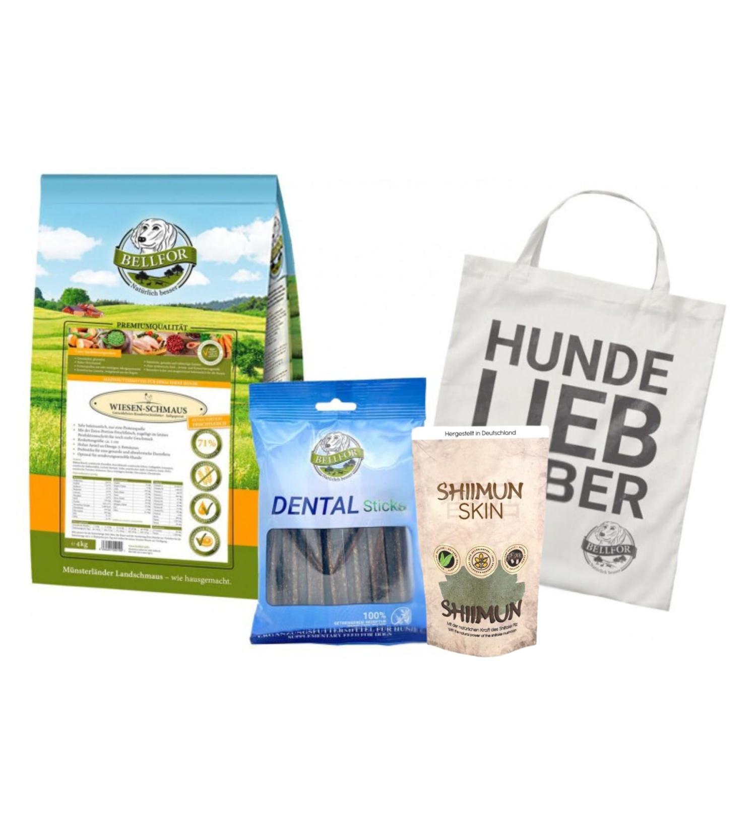 Bellfor Feeding Set for German Shorthair Grain-Free Chicken Dry Food 4 kg Dental Sticks 100 g and Food Additive for Skin and Coat Care 80 g - Buy Online on GoSupps.com