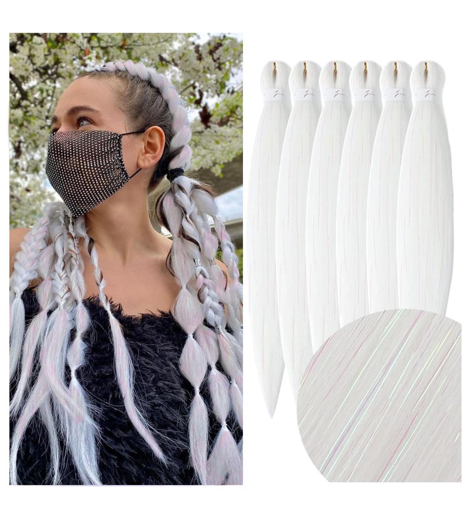 Pre-Stretched Braiding Hair Extensions 26 Inch - Yaki Textured Crochet Synthetic Hair 6 Packs Hot Water Setting - Buy Online on GoSupps.com
