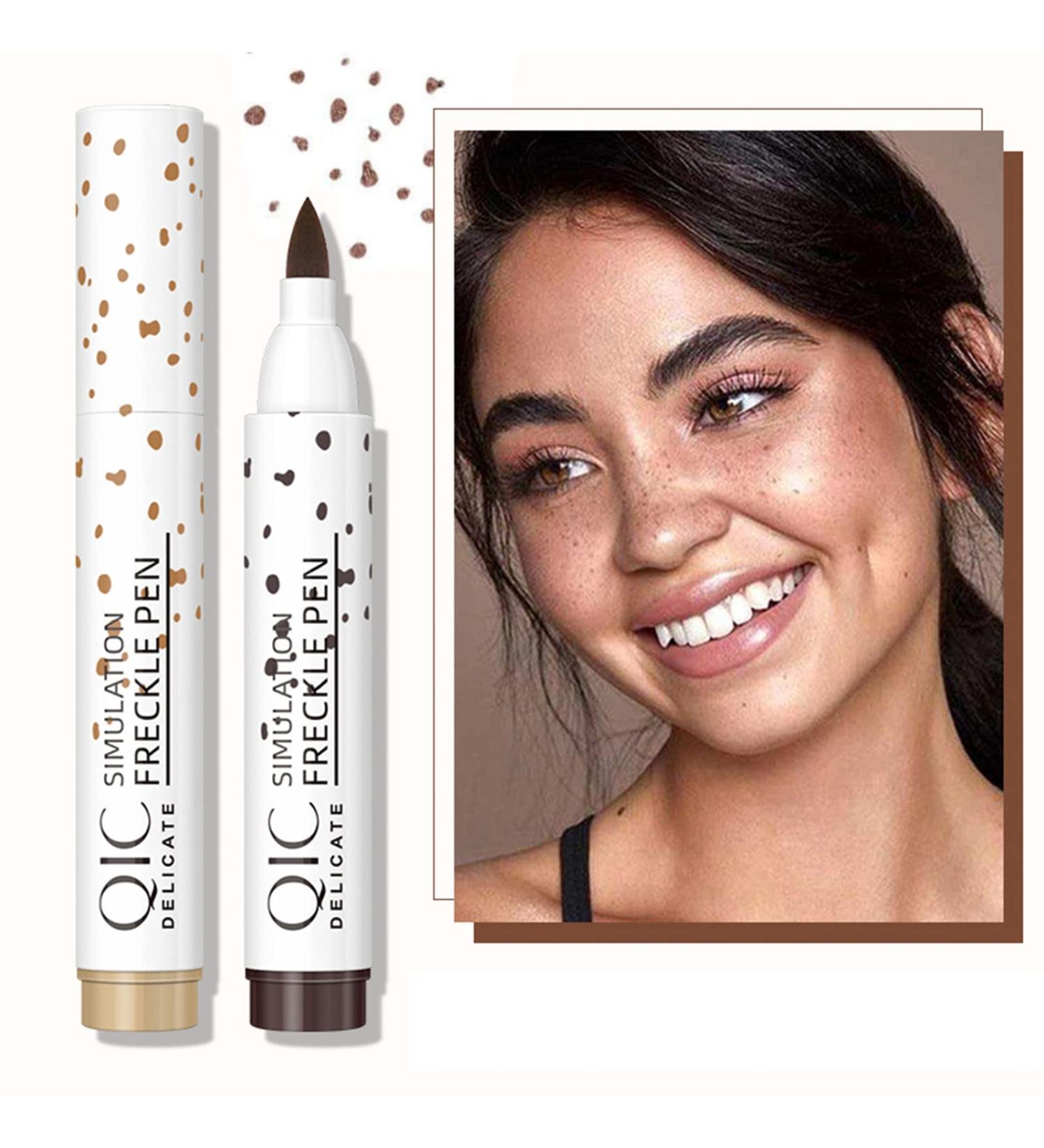 Freckle Pen - Durable Waterproof Fake Freckle Makeup Tool | Soft Dot Spot Pen (Light Brown) for Natural Look - Buy Online on GoSupps.com