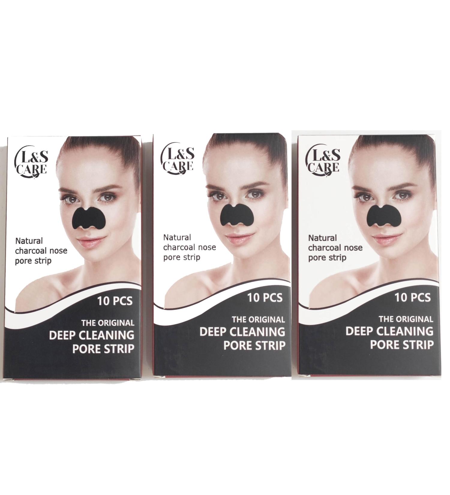 L&S CARE (3 PACK)PureClear Charcoal Nose Refiner 30 New Technology BlackHead Remover Strips Deep Cleansing pore strips Instant pore unclogging Blackhead VanishX Nose Strips PureClear Nose-Rescue Strips 3 PACK 30 NOSE STRIPS - Buy Online on GoSupps.com