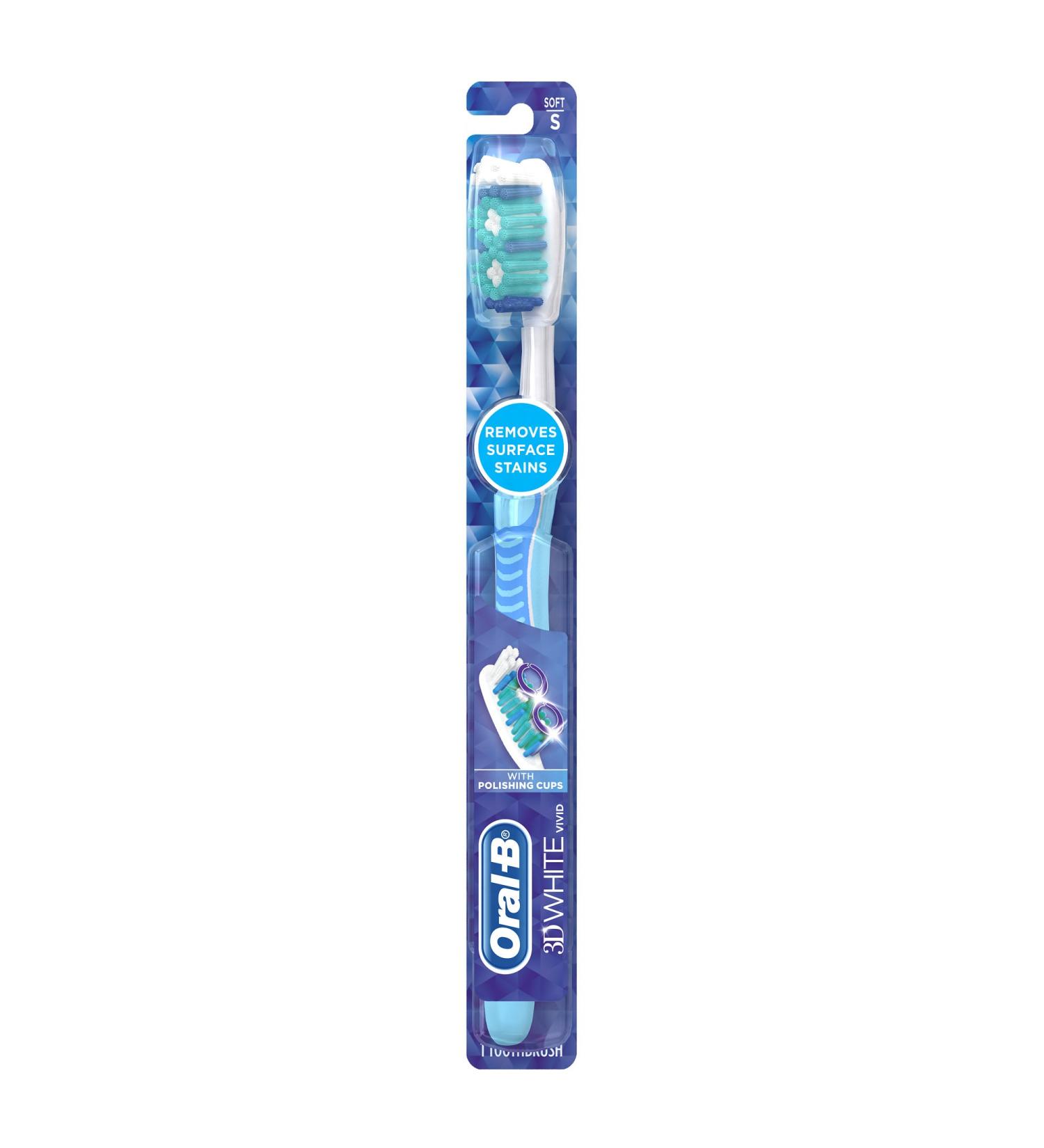Oral-B 3D White Vivid Toothbrush Soft 6 Count - Packaging May Vary - Buy Online on GoSupps.com
