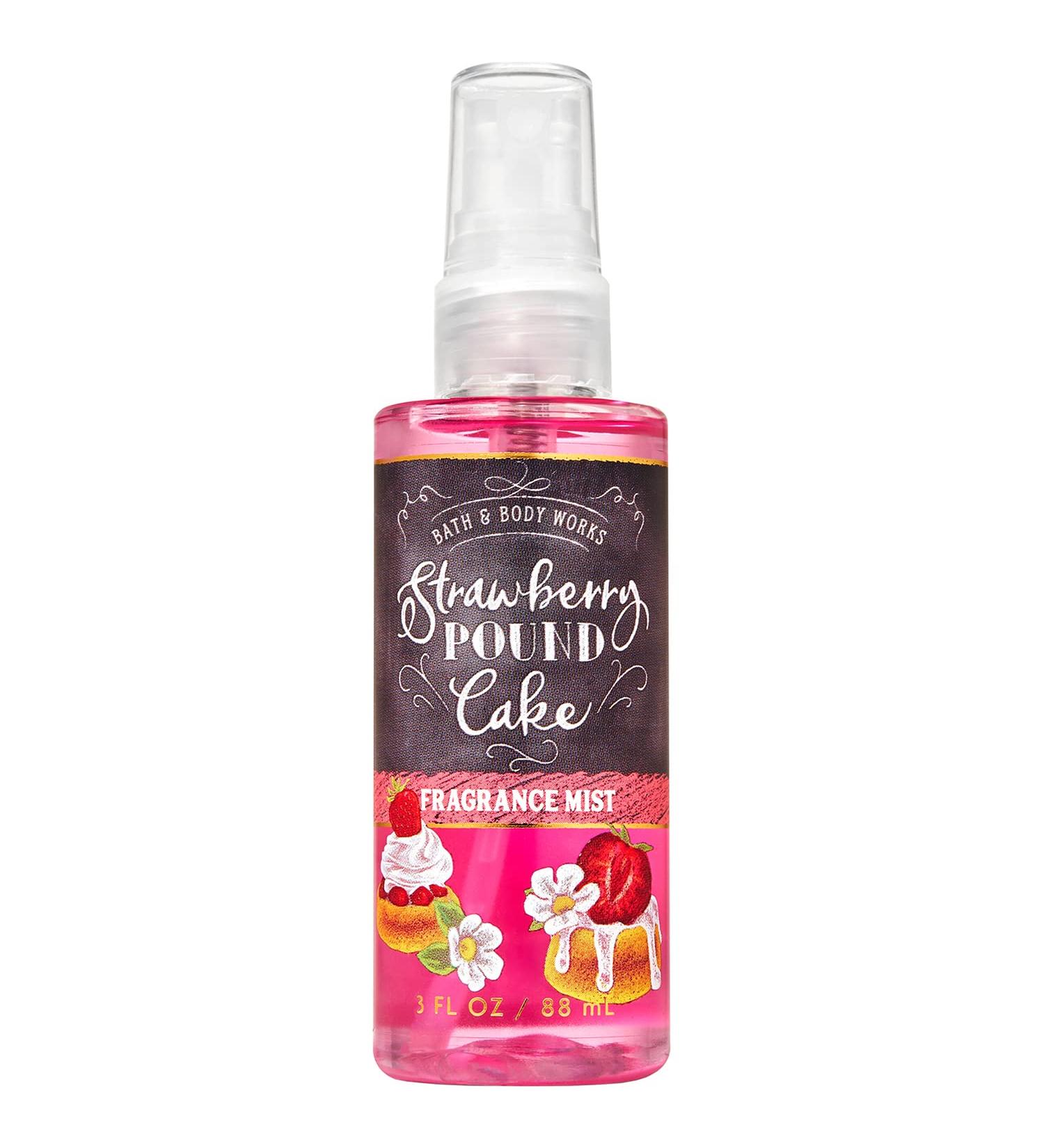STRAWBERRY POUND CAKE Travel Size Fine Fragrance Mist 3 Fluid Ounce