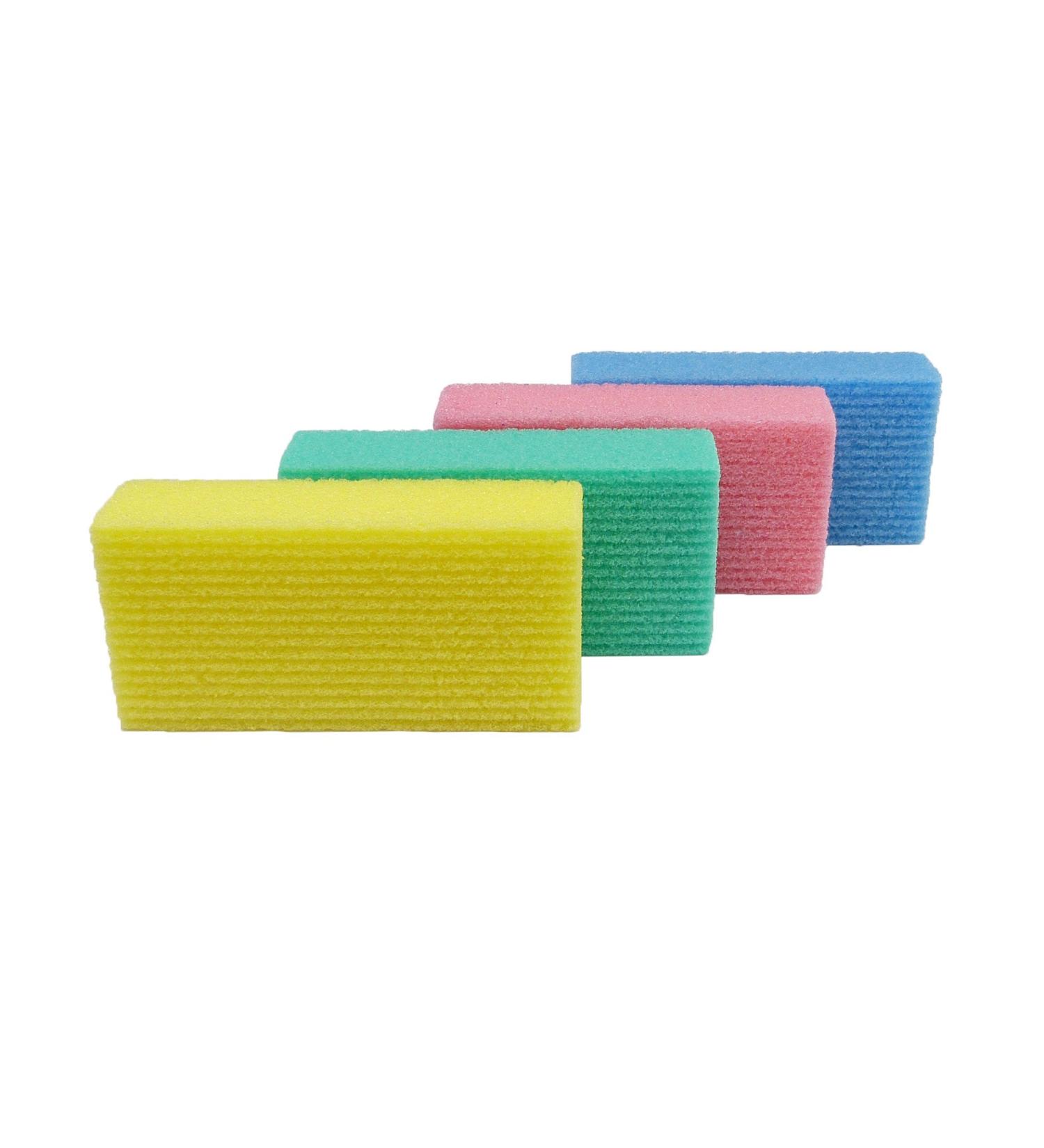 4 x pumice sponge 10 x 5 x 2.5 cm - color sorted