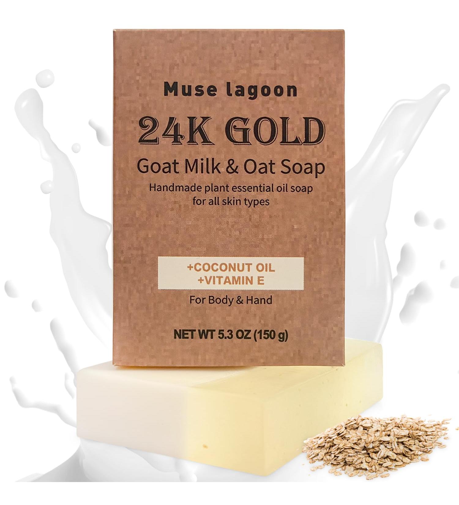 Princess Belle Goat Milk Soap - Handmade Oatmeal Exfoliating Bar for Moisturizing & Nourishing Skin | Natural Bath Soap for All Skin Types - Buy Online on GoSupps.com