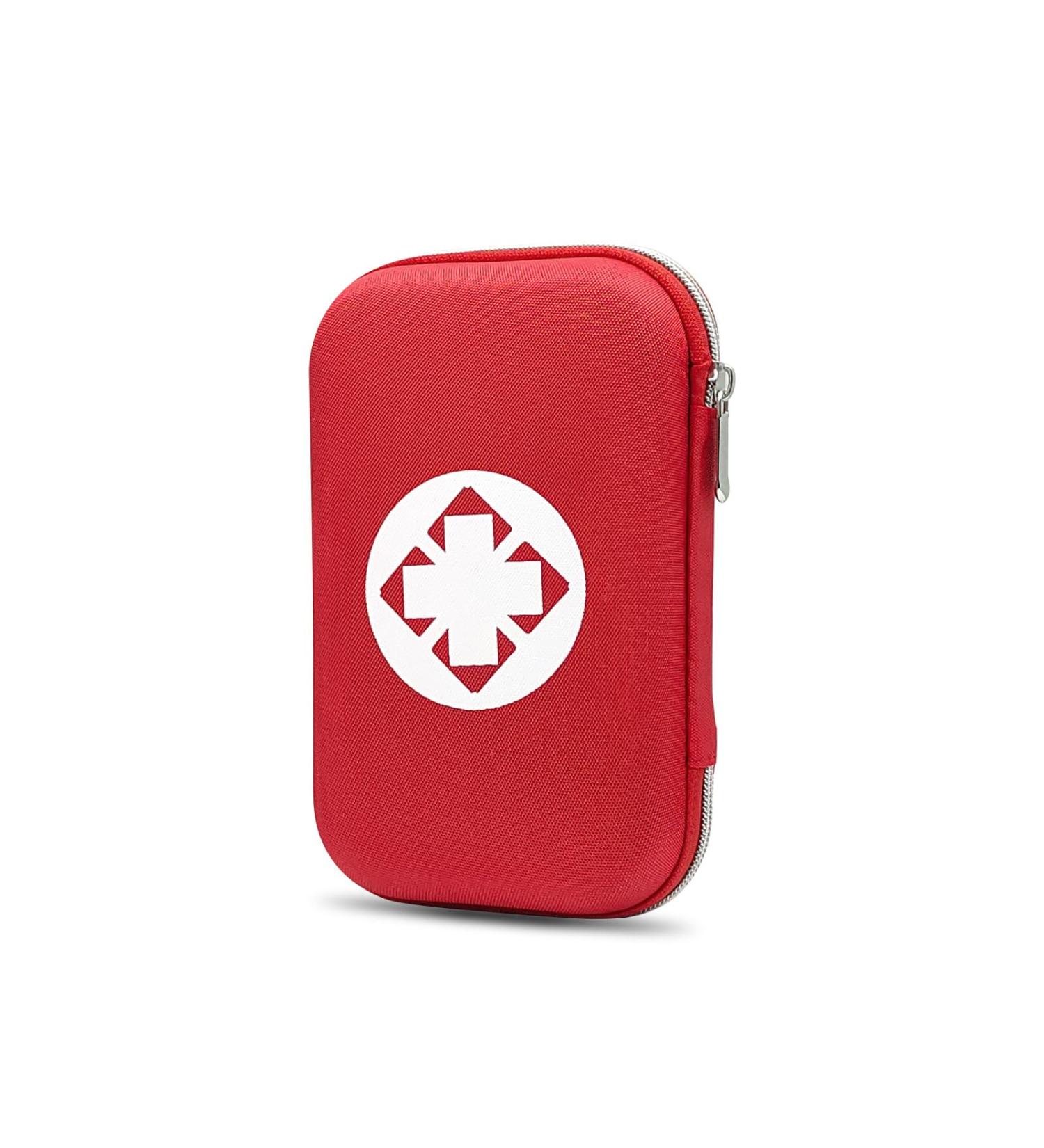 Portable First Aid Kit with 117 Pieces Designed for Family Emergency Care Ideal for Cars Offices Sports Homes Schools Travel Sports Red-2 - Buy Online on GoSupps.com