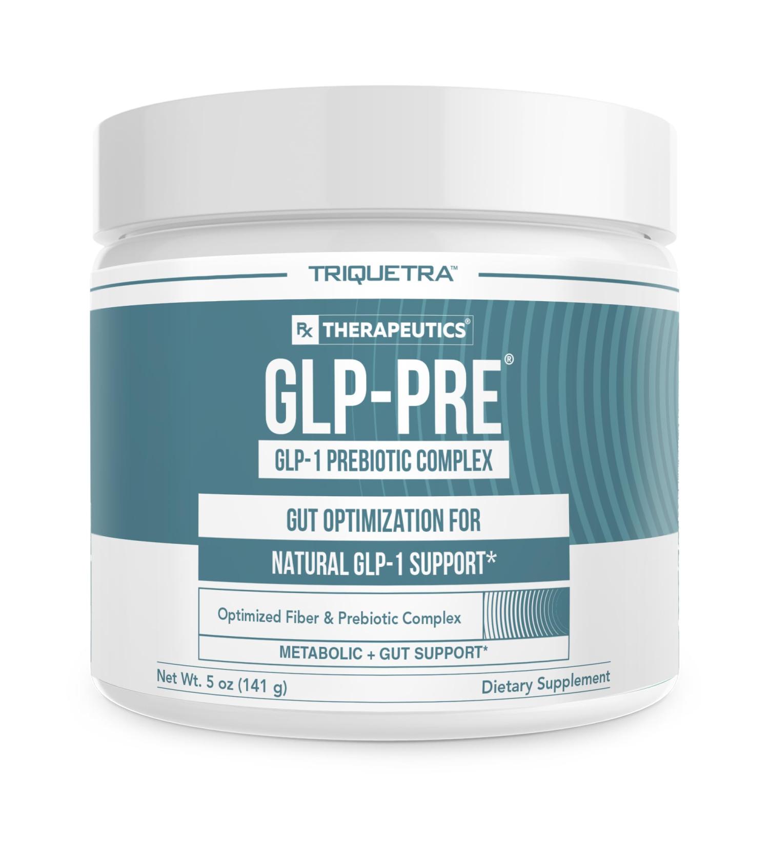GLP-Pre Optimized Prebiotic Fiber Complex - Gut-Microbiome Optimization for Natural GLP-1 Pathway Support & Metabolic Wellness - Includes Clinically Studied Non-Digestible Fibers - 30 Servings - Buy Online on GoSupps.com