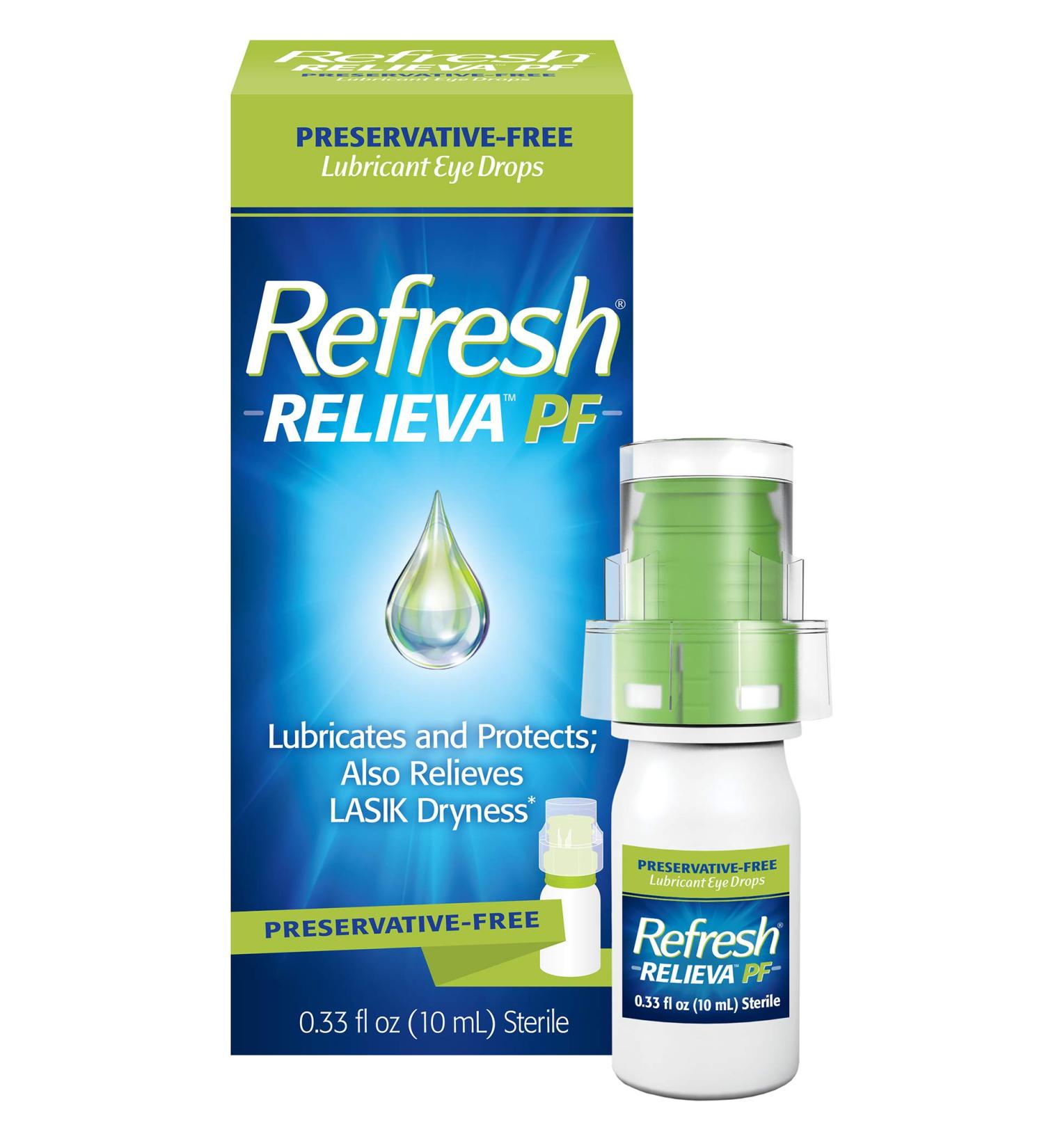Refresh Relieva Preservative-Free Lubricant Eye Drops 0.33 Fl Oz - Pack of 1 - Buy Online on GoSupps.com