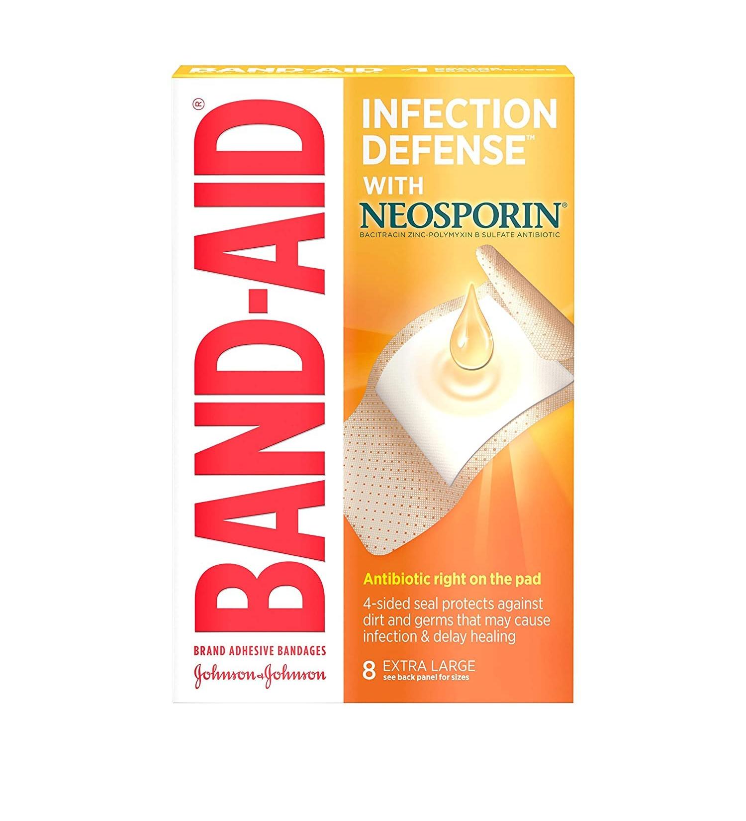 B-A Antibiotic XL - 8ct Extra Large Plus Band-Aid | Global Shipping Available - Buy Online on GoSupps.com