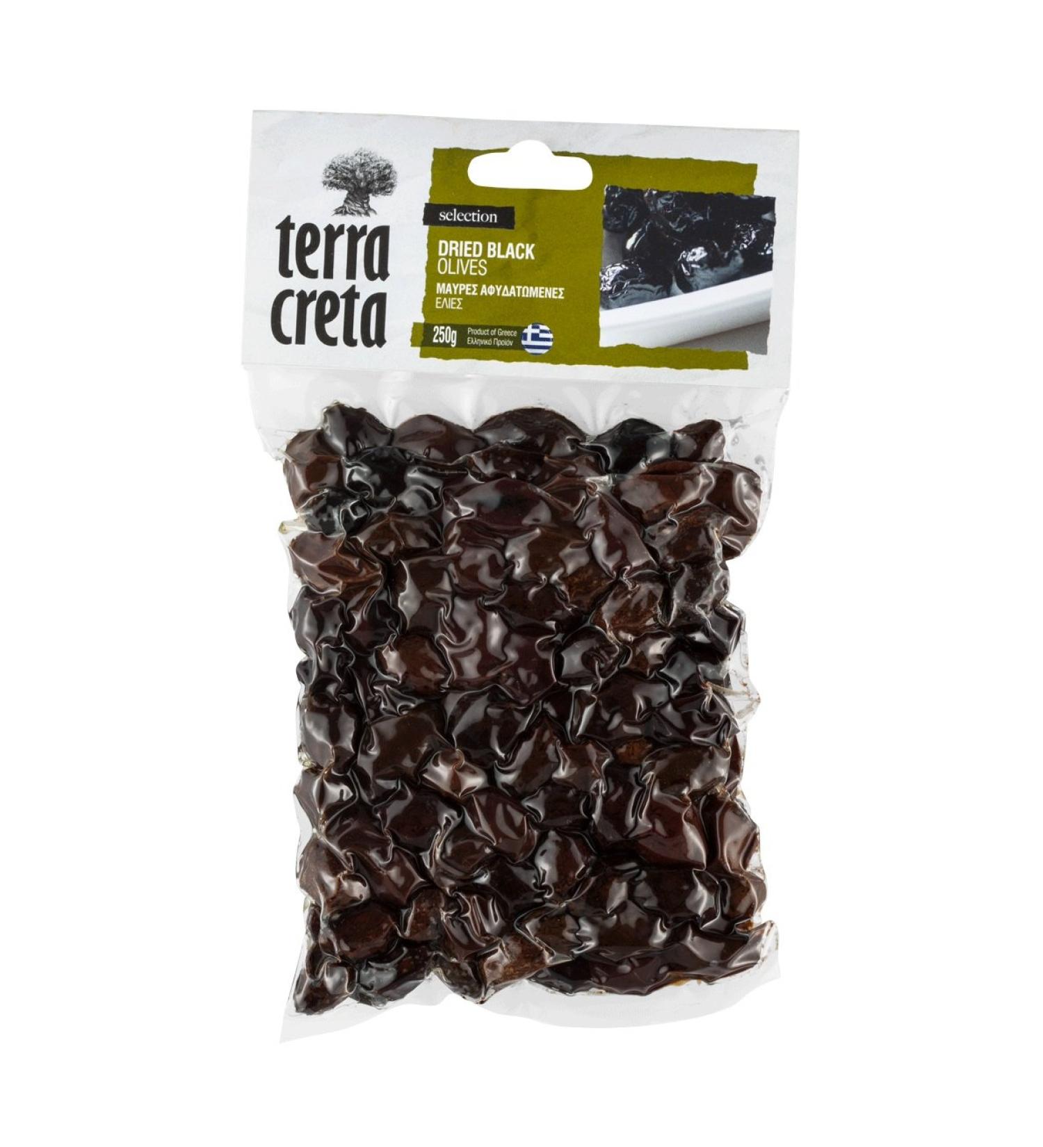 Dried Black Olives | Kalamata Greece | Terra Creta | 250g