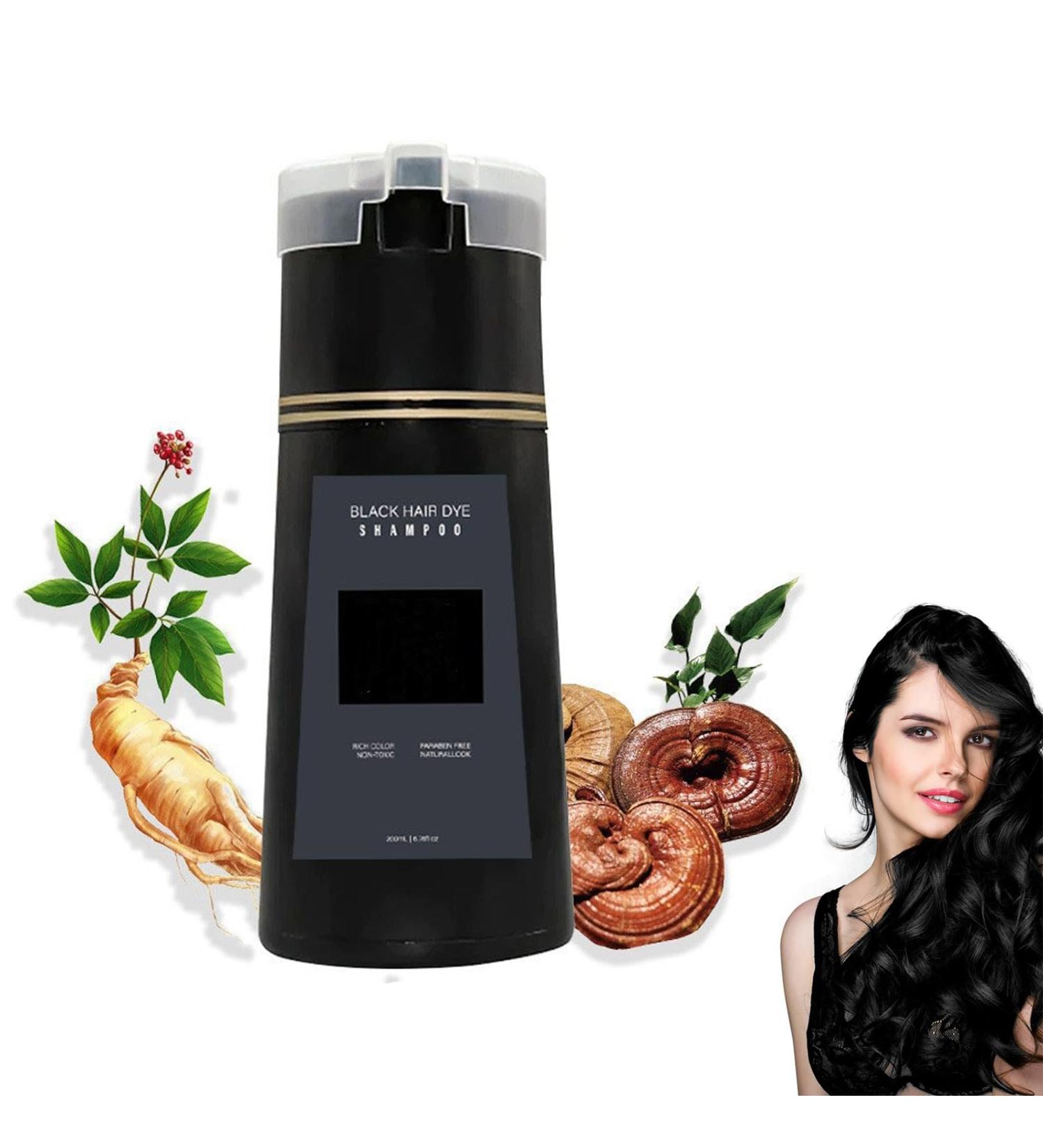 Gireatick Nova Hair Dye Shampoo for Grey Hair Nova Hair Instant Dye Shampoo for Women Men Black Hair Color Shampoo for Grey Hair Long Lasting Grey Coverage Shampoo - Buy Online on GoSupps.com