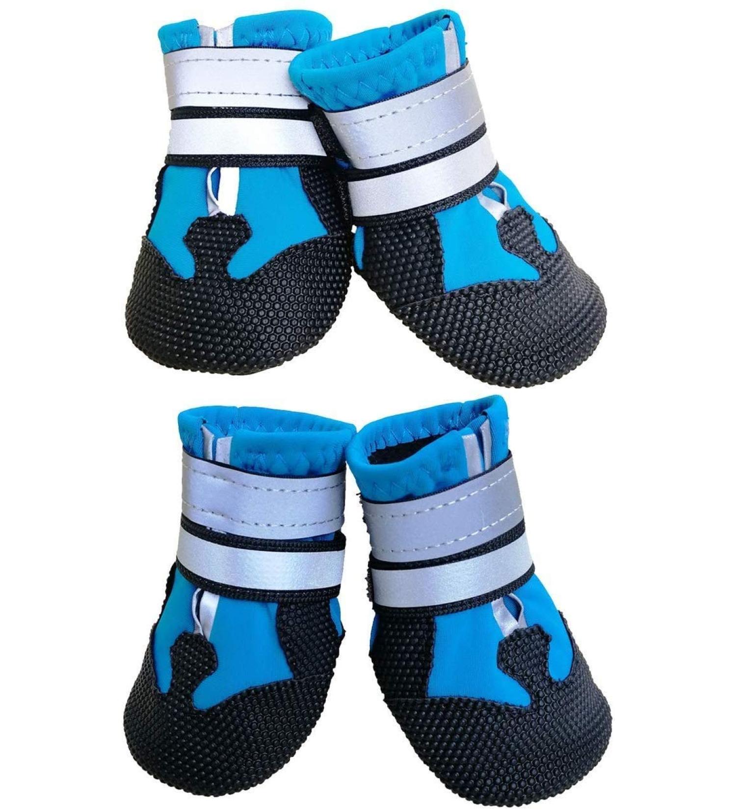 Ewolee Dog Boots - Breathable Non-Slip Protection for Dogs | 4-Piece Slippers (XXL Lake Blue) - Buy Online on GoSupps.com