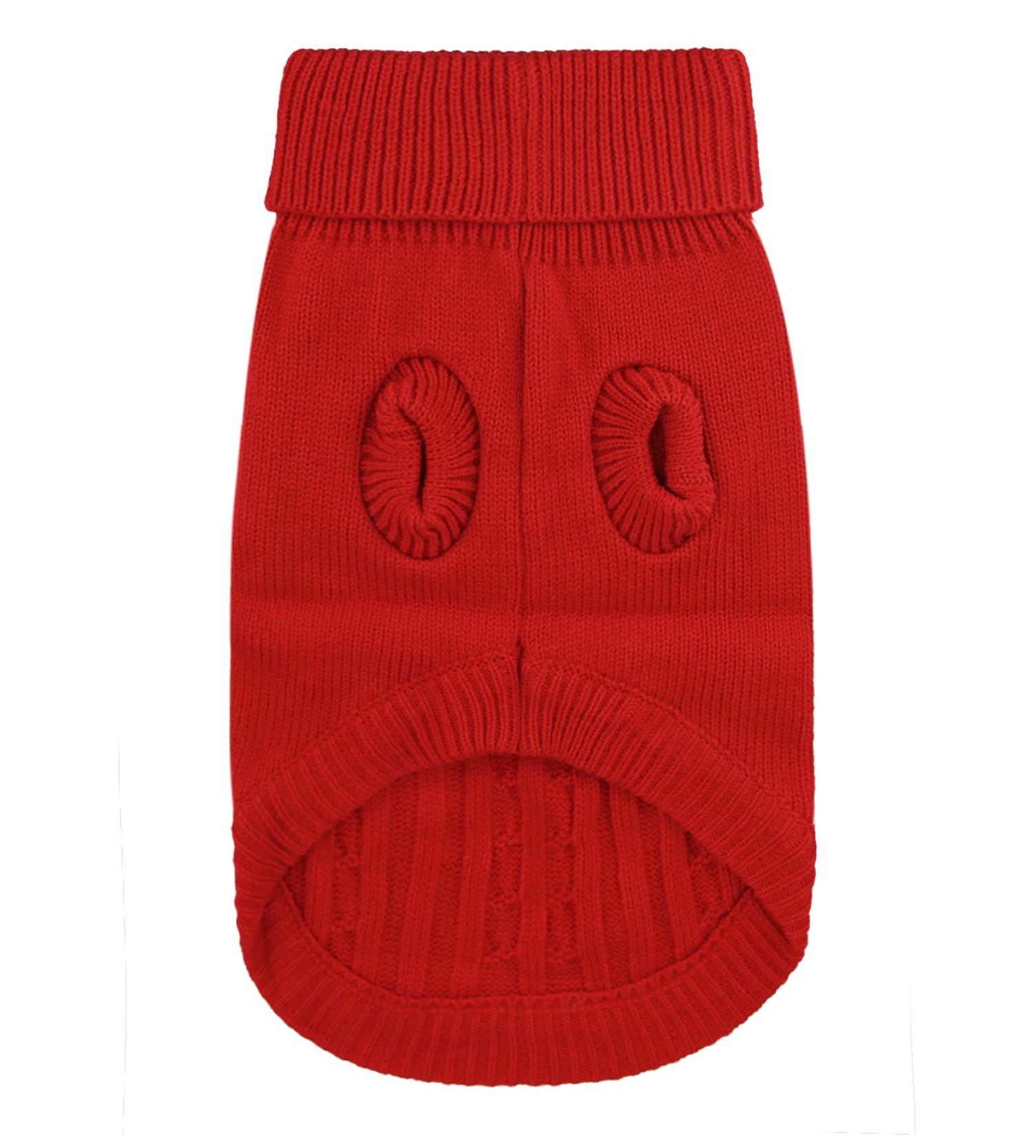Buy Fakeface Dog Cardigans & Winter Sweaters | Warm Cozy Knitted Sweaters for Chihuahuas & Small Dogs - Red Blue Brown - Buy Online on GoSupps.com