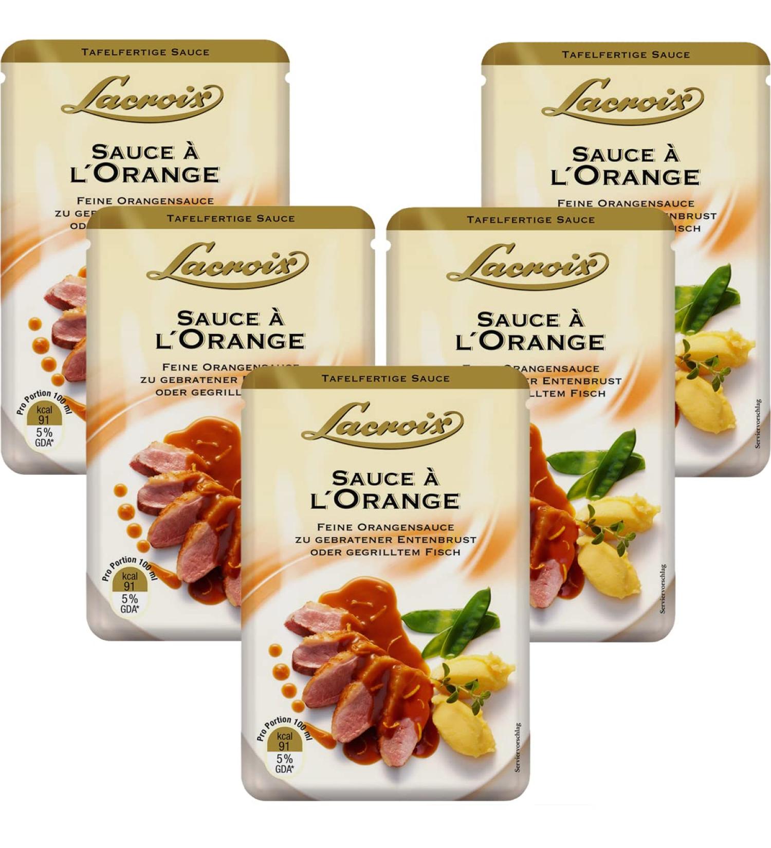  n.v. Lacroix Orange Sauce fine orange meat sauce 150 ml pack of 5 - Buy Online on GoSupps.com