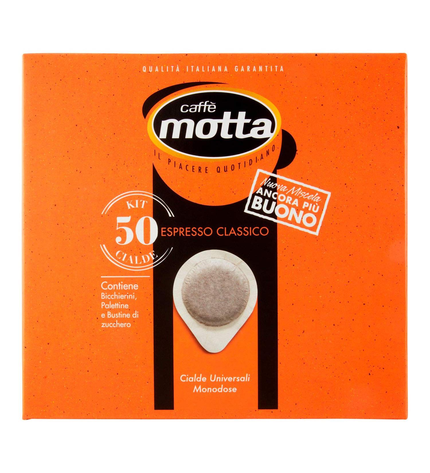  CAFFE' MOTTA Motta Espresso Coffee Single-serve pods 50 x 7g 50 waffles 50 - Buy Online on GoSupps.com