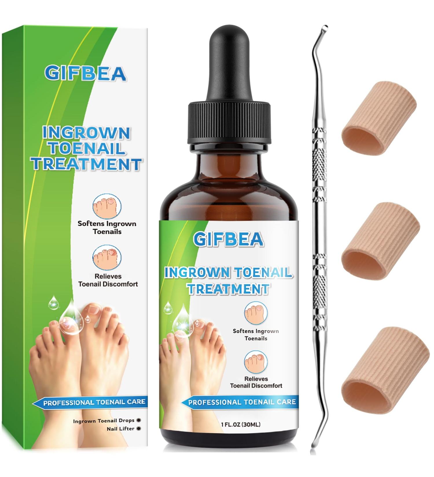 Ingrown Toenail Treatment Kit | Drops Softener & Double-Sided Pedicure Tool for Easy Care | Perfect Solution for Thick Nails & Nail Pain Relief - Buy Online on GoSupps.com