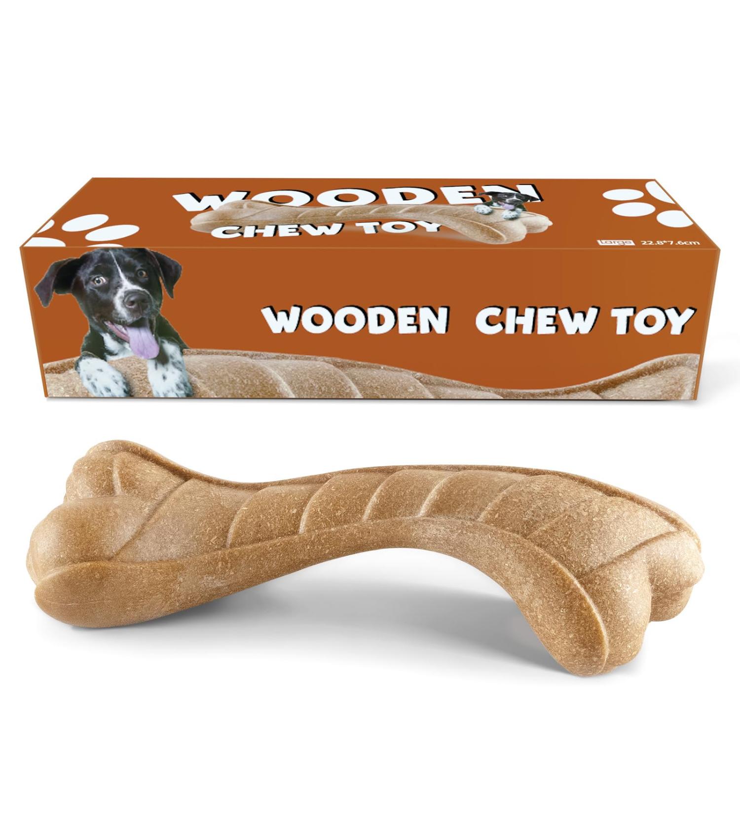 Durable Dog Toy for Big Dogs - Bite-Proof Chew Toys for Aggressive Chewers | Indestructible Puppy Bone 22.8x7.6cm - Buy Online on GoSupps.com