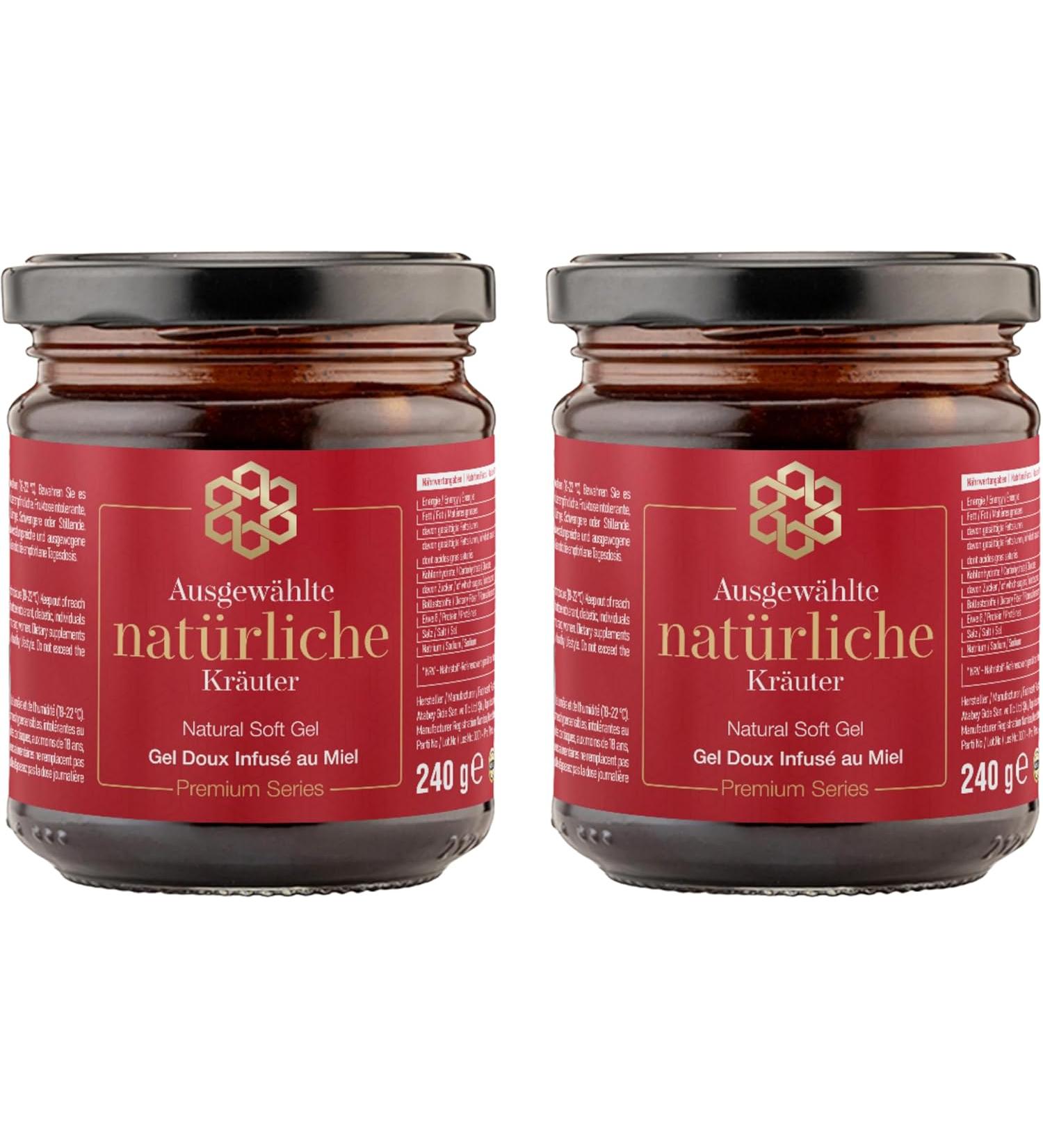 Natural Premium Instant Effect Gel Extra Strong for Active Men - Turkish Macun - Maca - Ginseng & Tribulus Terrestris - 240 g - PACK OF 2 - Buy Online on GoSupps.com