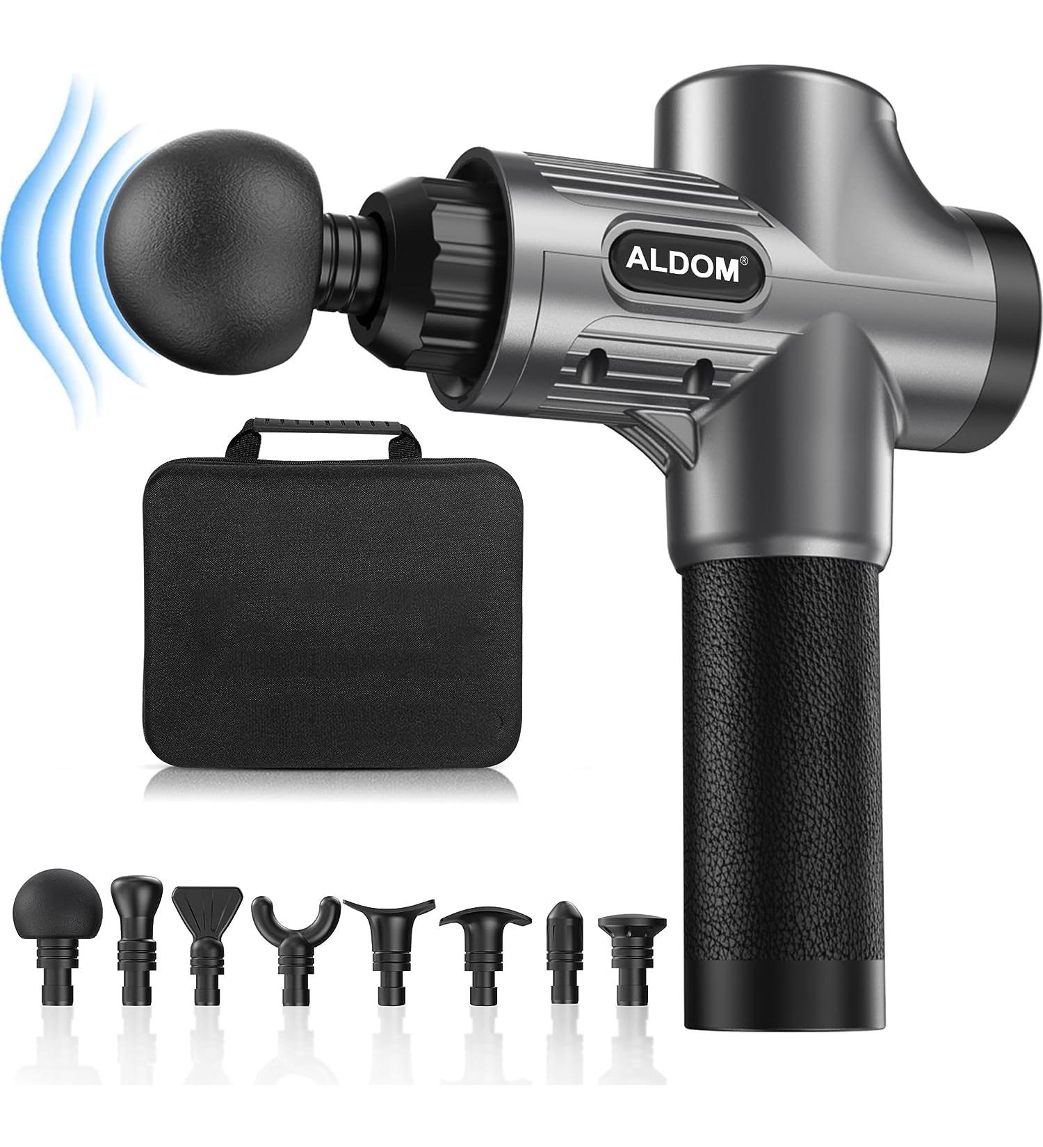 Wireless Massage Gun with 8 Heads & 30 Speeds Deep Tissue Muscle Relief Device - Buy Online on GoSupps.com