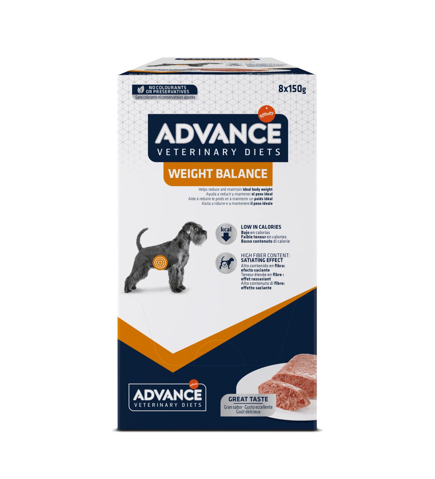 Advance Veterinary Diets Weight Balance Wet Dog Food: Multipack 8 sachets 150g - Buy Online on GoSupps.com