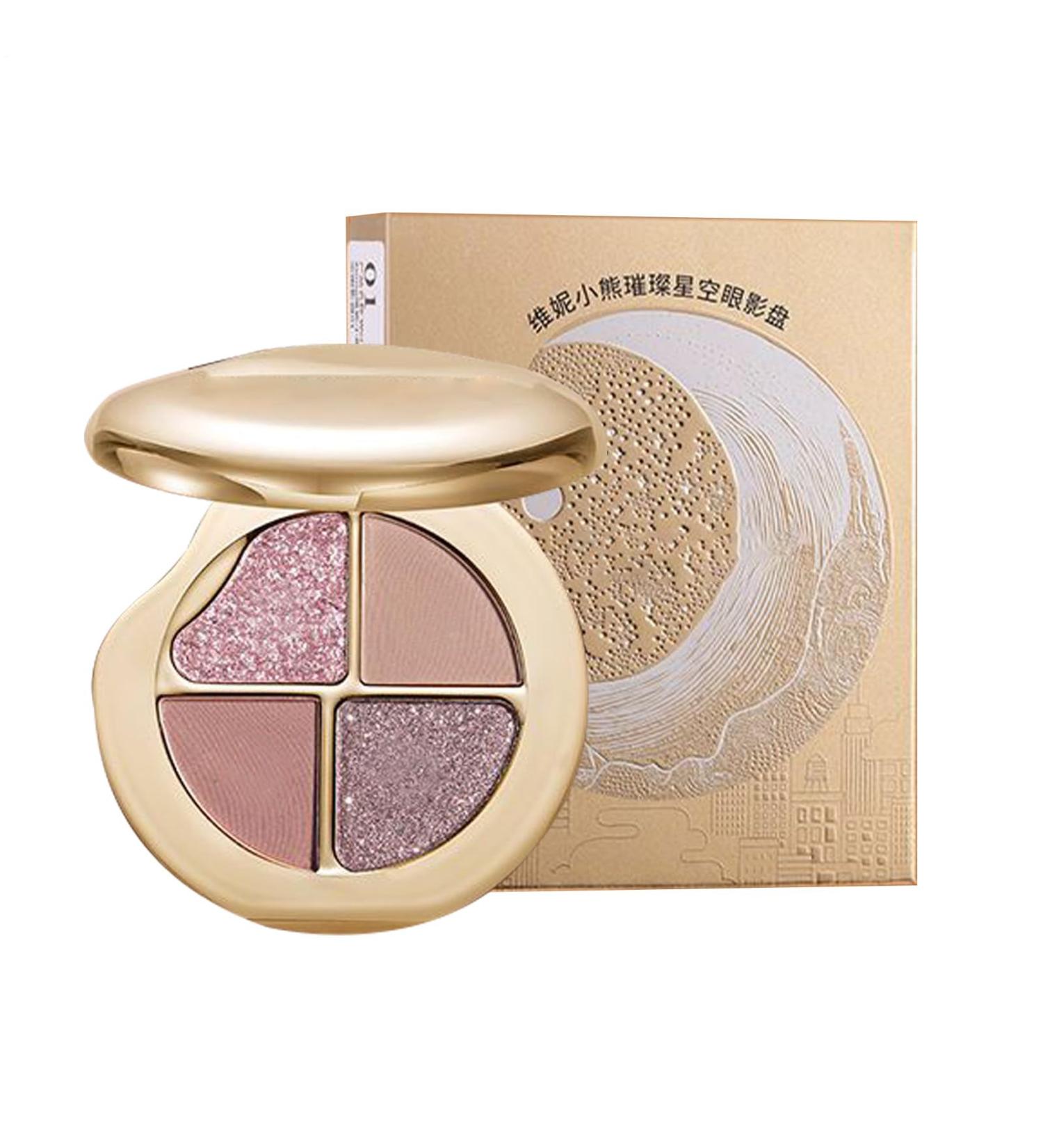 Makeup Palette | 4-in-1 Eye and Cheek Palette - Long-Lasting Blush and Highlighter for Women and Teens with Mature Skin - Buy Online on GoSupps.com