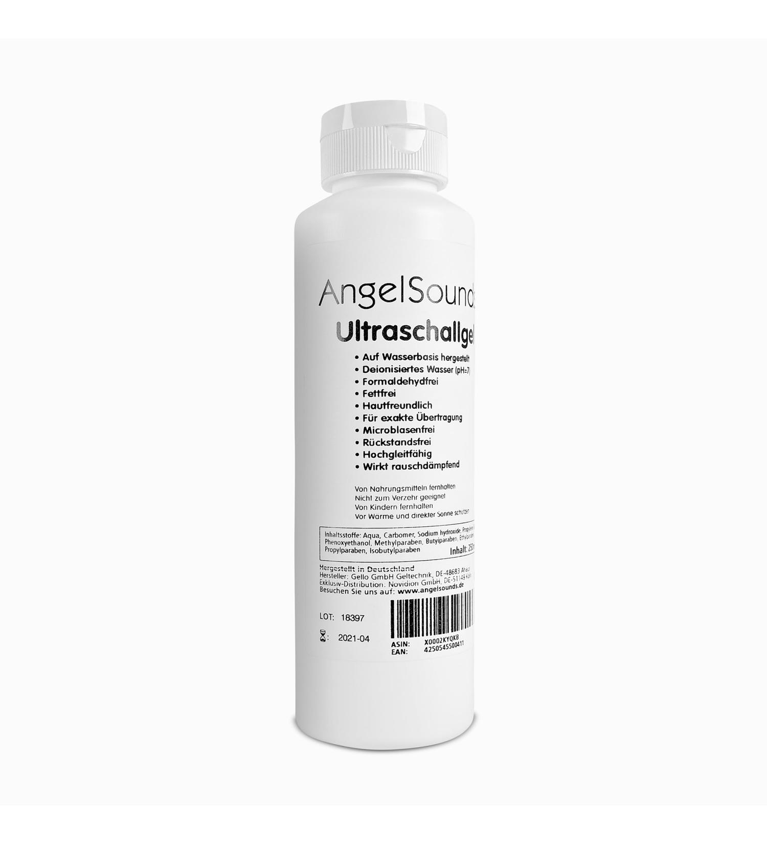 Buy AngelSounds Ultrasound Gel 250ml - Fetal Doppler & Sonography Transmission Gel - Best Contact Gel for Ultrasound Devices - International Shipping Available - Buy Online on GoSupps.com