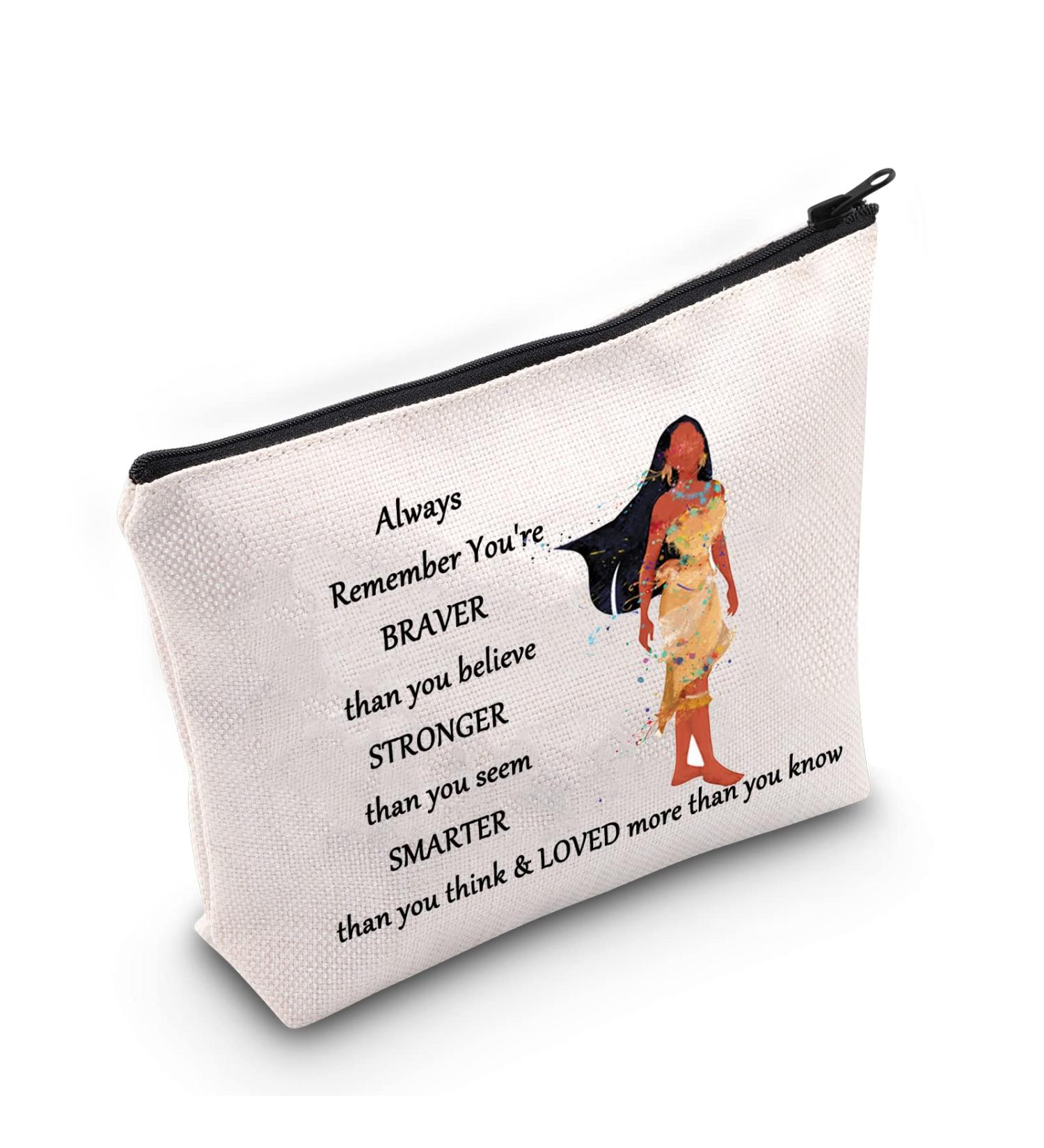 Buy WZMPa Indian Princess Cosmetic Bag - Inspirational Zippered Design for Women & Girls | Perfect Gift - Buy Online on GoSupps.com