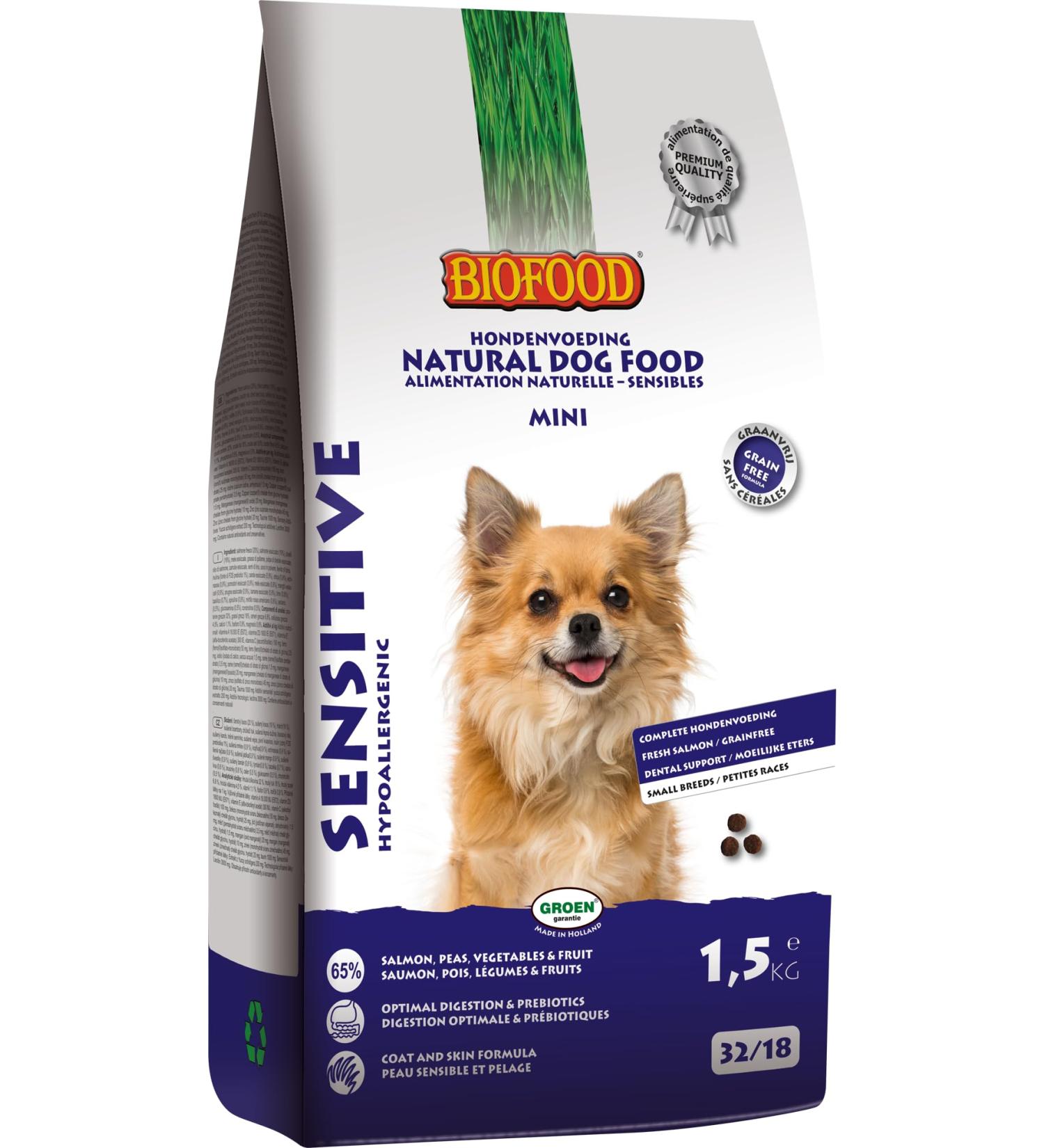 Biofood Premium Croquette Small Dog Sensitive Mini 1.5KG