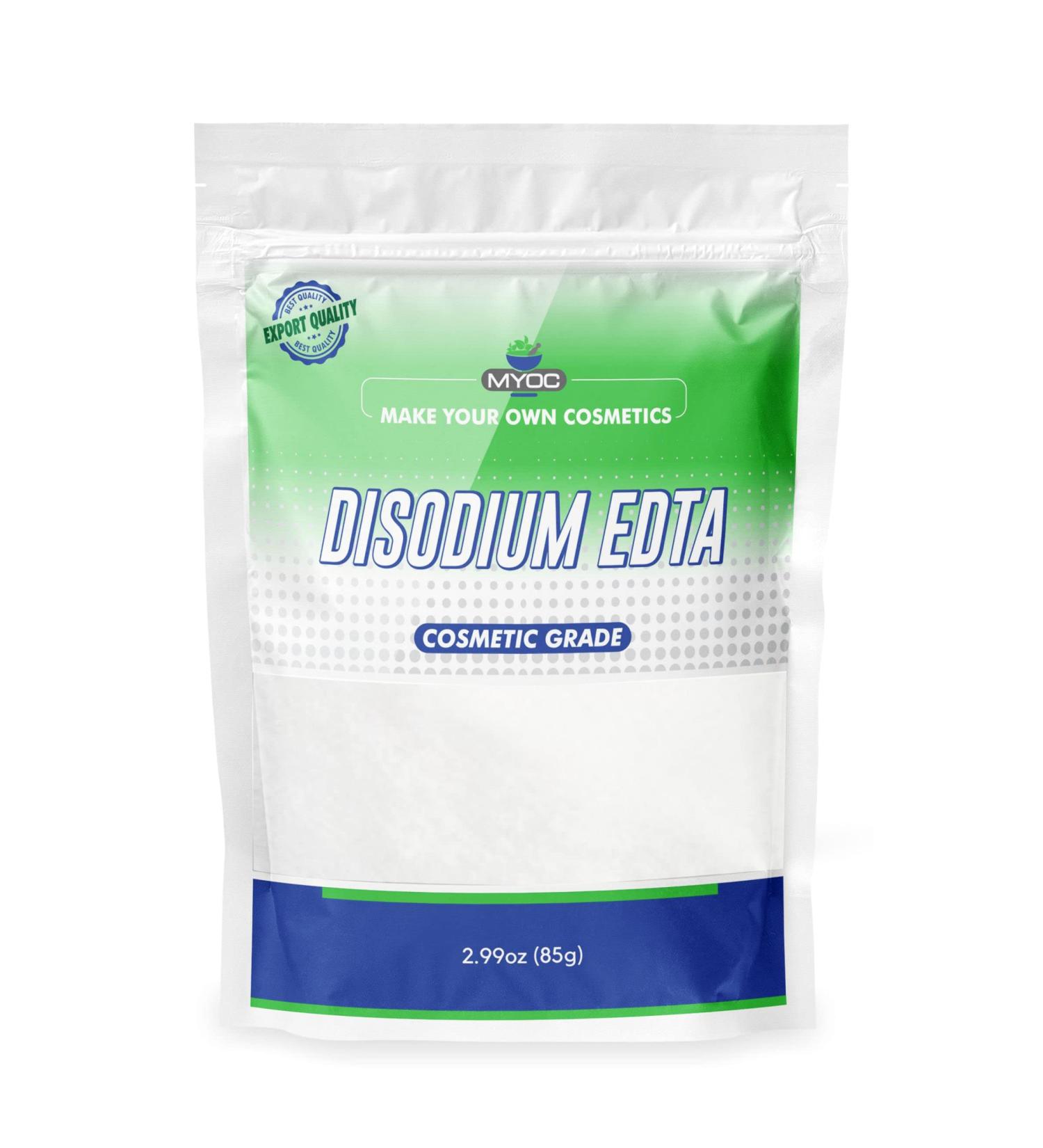 Disodium EDTA Pure Cosmetic Grade - 85g White Crystalline Powder for DIY Body Soaps Hair Care & Face Wash - Buy Online on GoSupps.com