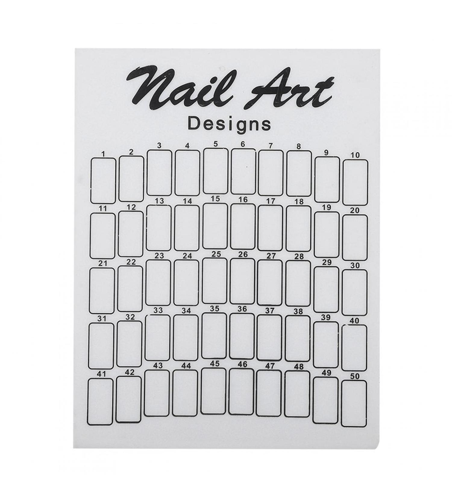 50pcs Nail Display Board Glass | Professional Nail Accessories for Manicure Stores | International Shipping Available - Buy Online on GoSupps.com