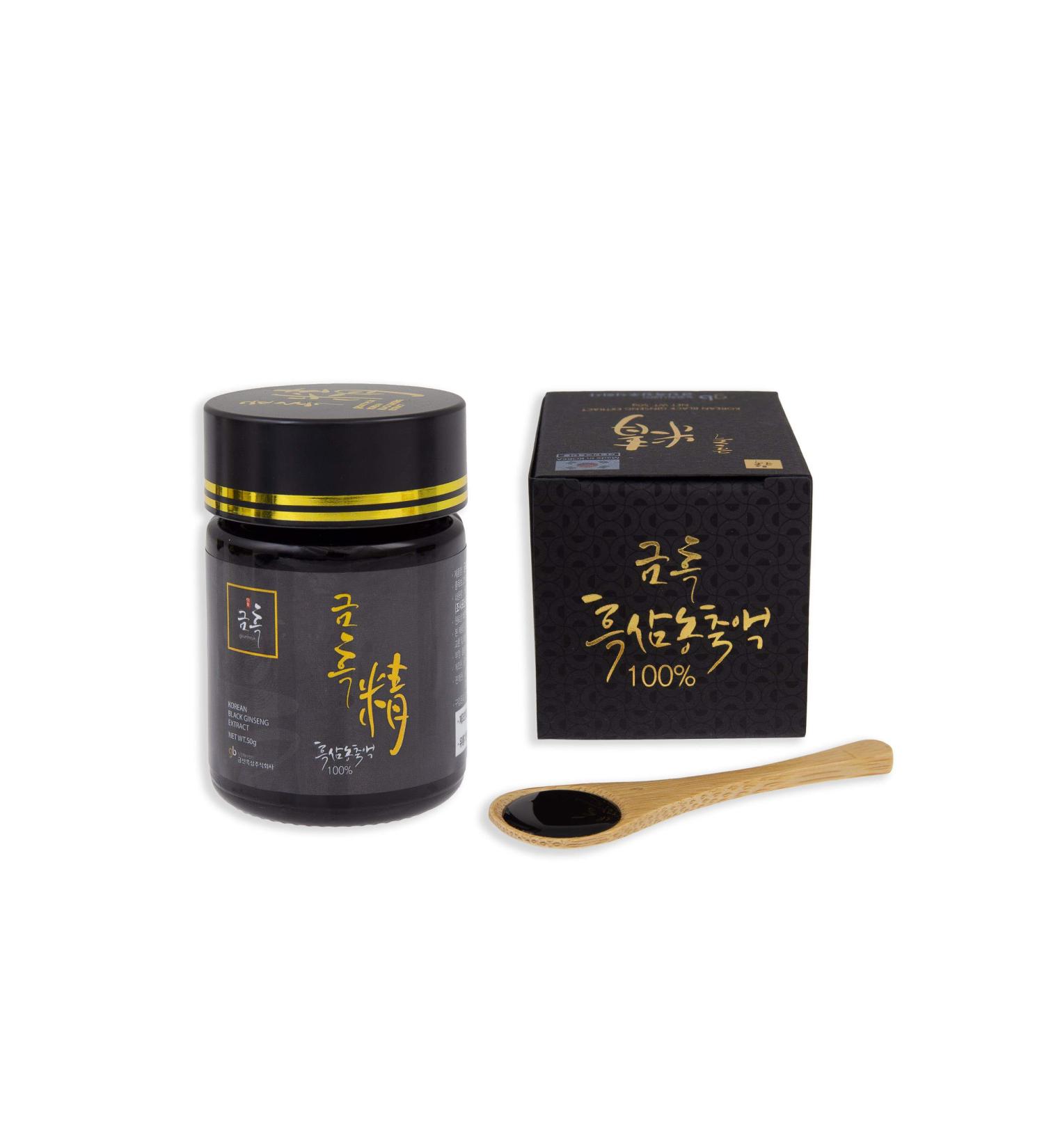 Black Korean Ginsenosides 50g 100% Natural Concentrated Extract - 45 Day Treatment - High Saponin Content 80 mg/g - Ginsenosides Rg1 Rb1 Rg3 6 mg/g. Reinforced with Ginsenosides Rg3 Rg5 and Rk1 - Buy Online on GoSupps.com