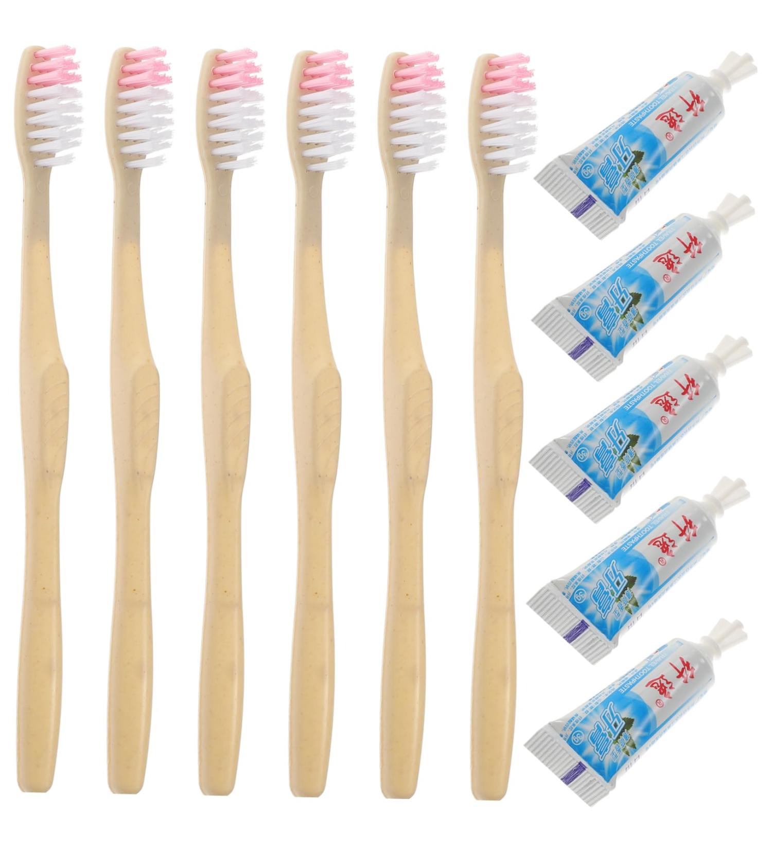 Minkissy 10-Piece Travel Toothbrush & Toothpaste Kit - Soft Bristle Hotel Essentials - Buy Online on GoSupps.com