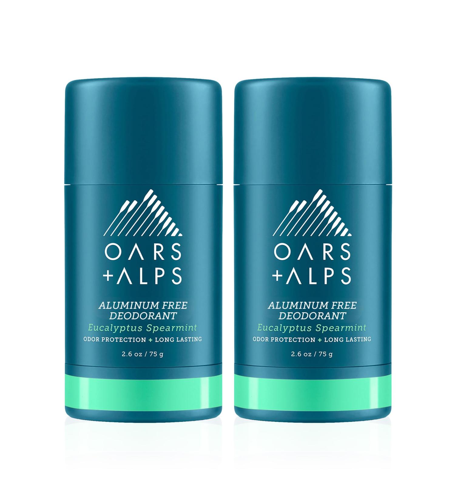 Oars + Alps Aluminum Free Deodorant for Men and Women Dermatologist Tested and Made with Clean Ingredients Vegan Eucalyptus Spearmint 2 Pack 2.6 Oz Each 2ct - Eucalyptus Spearmint 5.2 Ounce (Pack of 1) - Buy Online on GoSupps.com