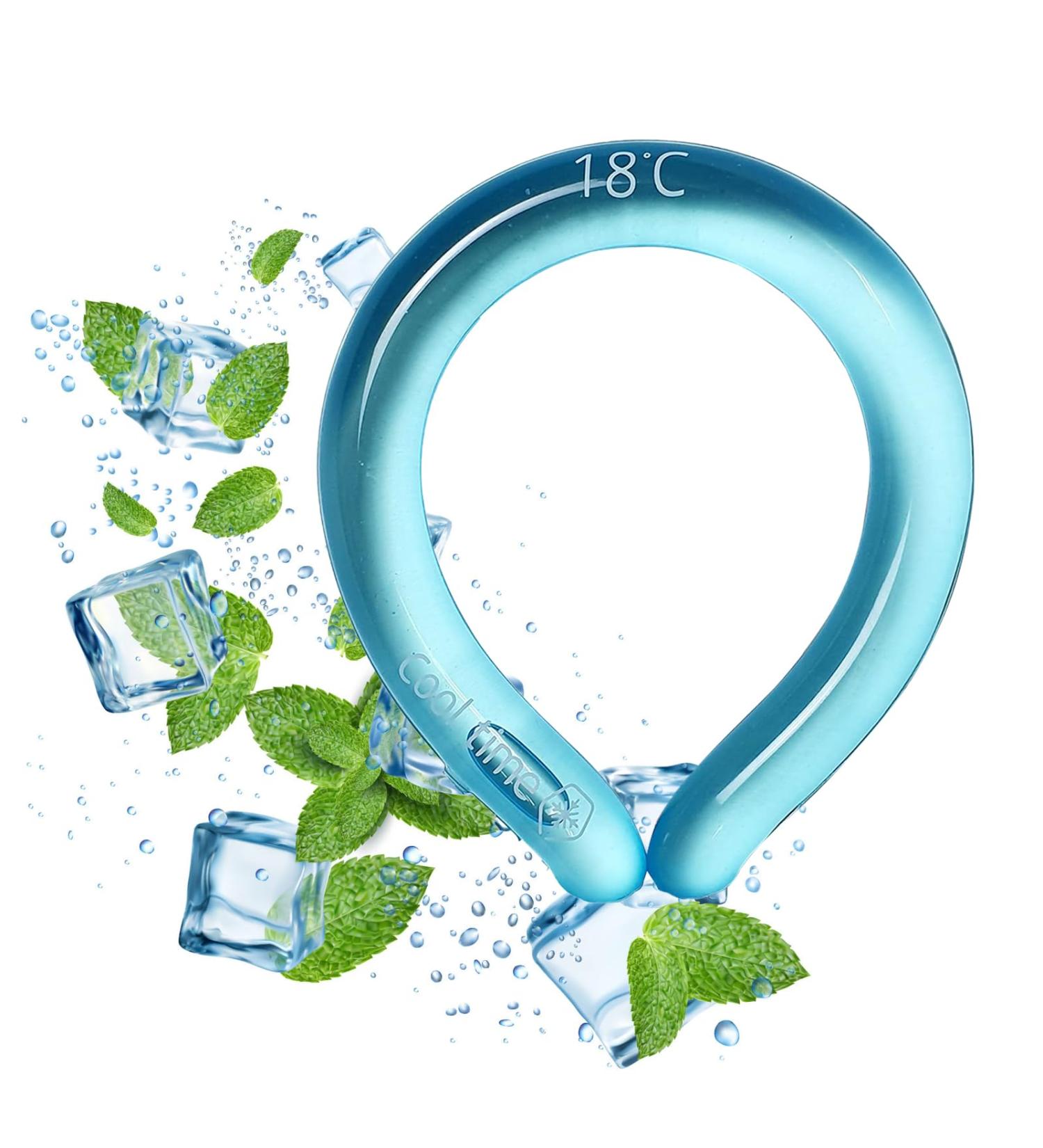 Cooling Neck Wraps | Naked Cooler Reusable & Portable Cooling Collars for Sports & Office Use - Blue - Buy Online on GoSupps.com