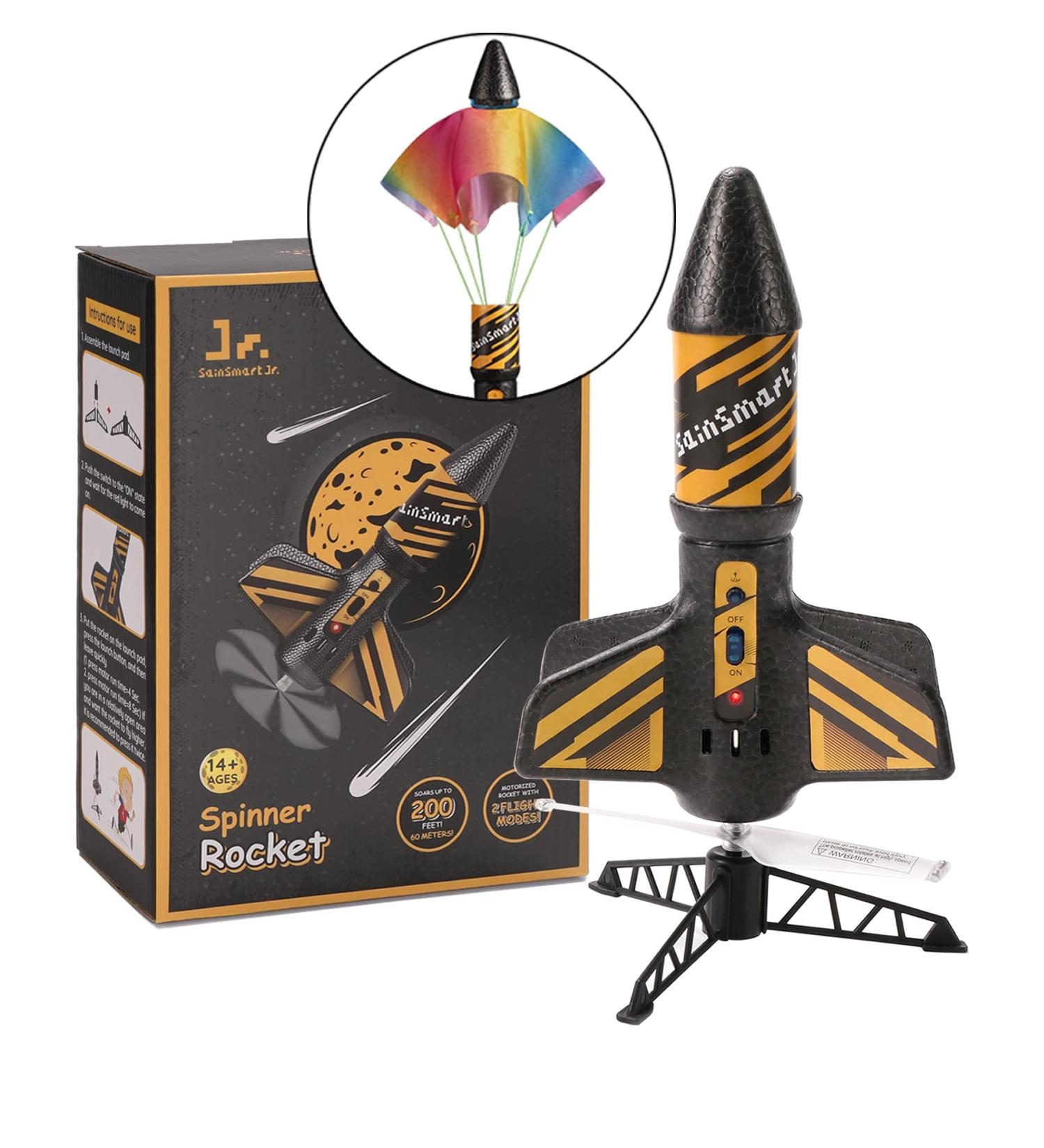 SainSmart Jr. Rakete Motorized Rocket Toy - Outdoor Fun for Kids 8-12 | Launch Up to 61 Meters - Buy Online on GoSupps.com