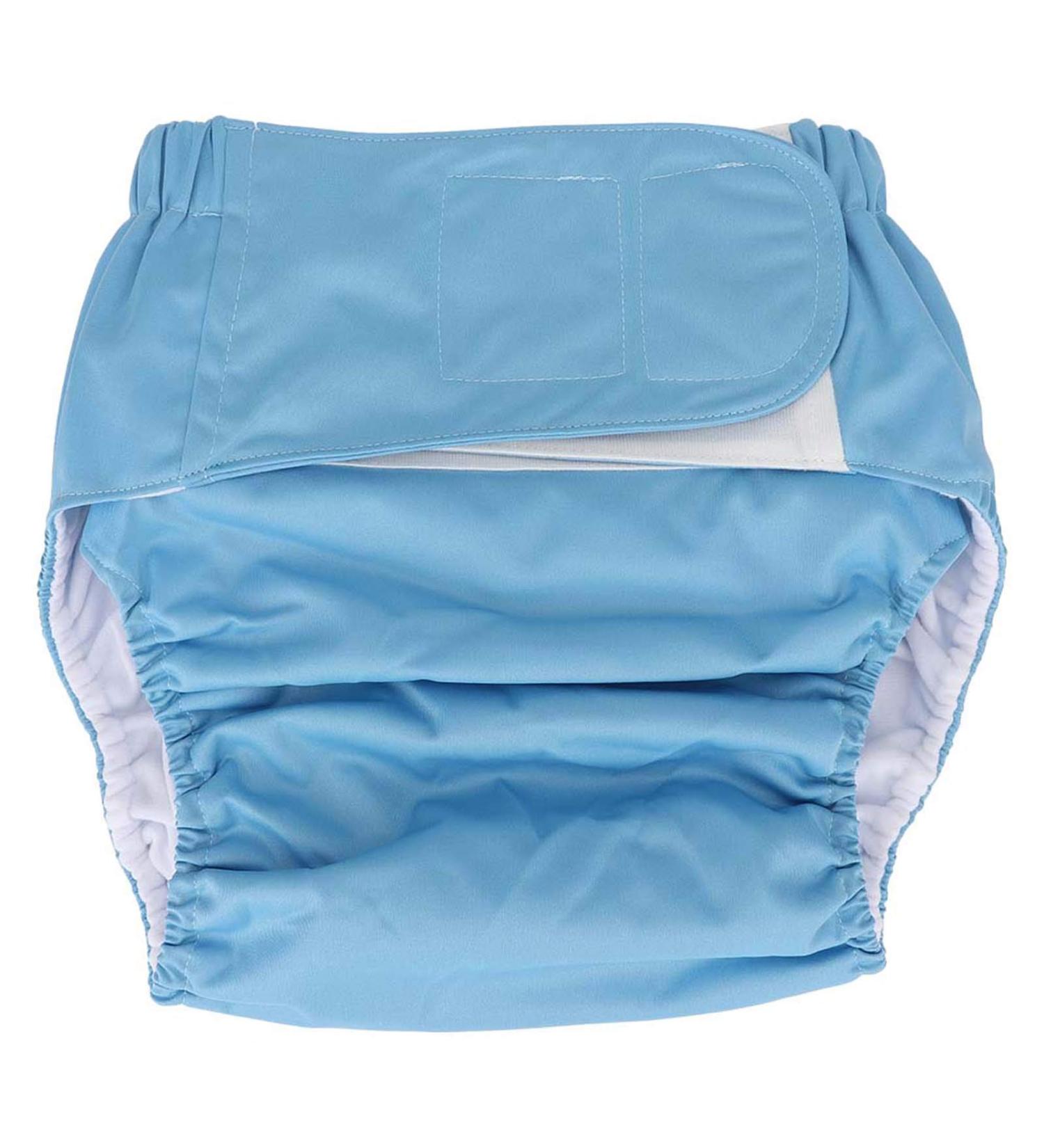 Adult Reusable Cloth Diaper - Elderly Incontinence Care - Blue Pocket Nappy for Adults - Buy Online on GoSupps.com