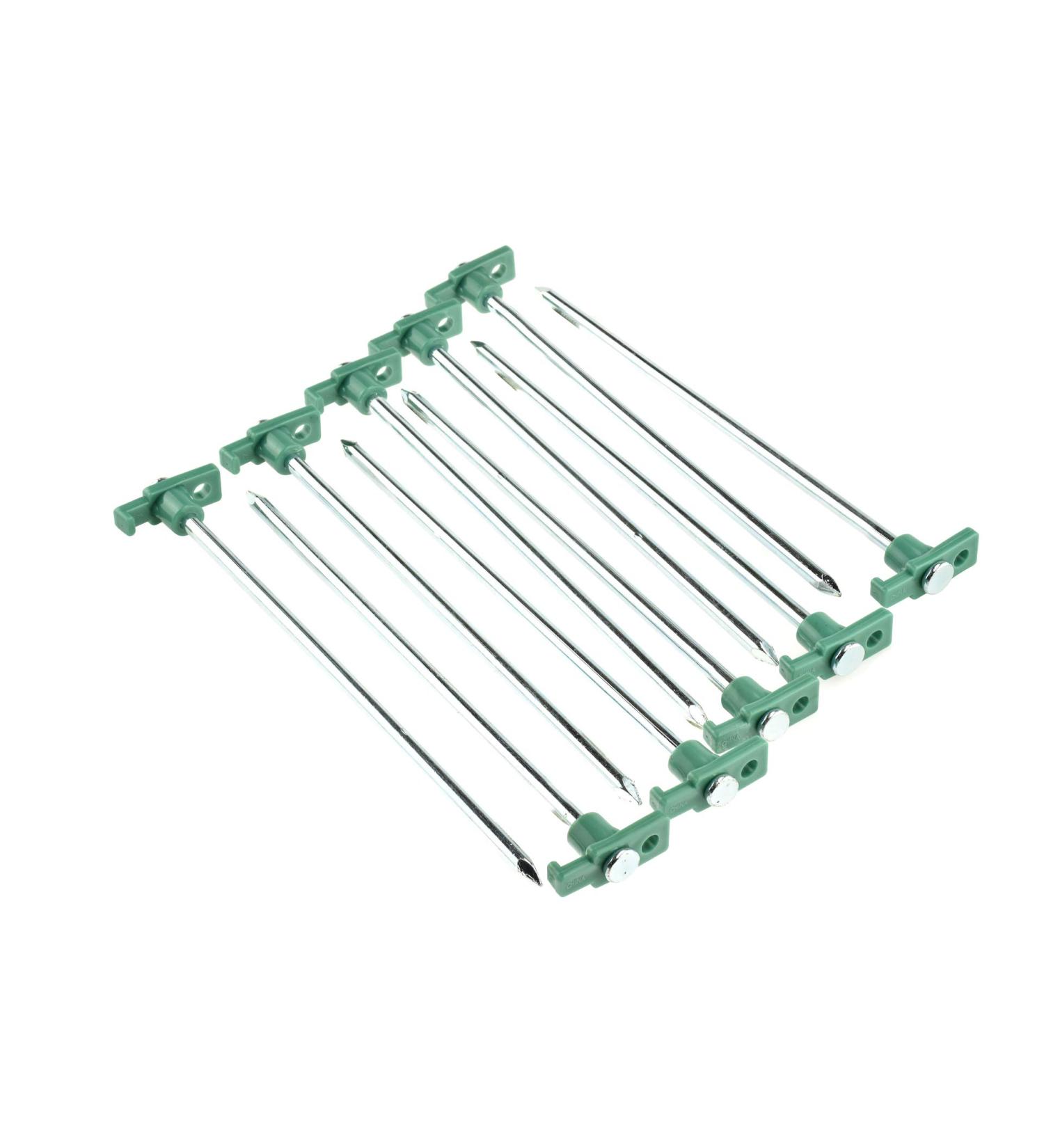SE Heavy-Duty Metal Tent Pegs Stake Set (10-Pack) - 9NRC10 | Secure Camping Accessories - Buy Online on GoSupps.com
