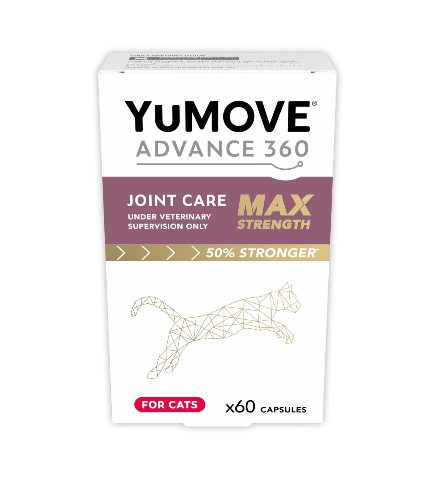 Yumove Advance 360 for Cats 60 Tablets Max Strength 50% Stronger - Buy Online on GoSupps.com