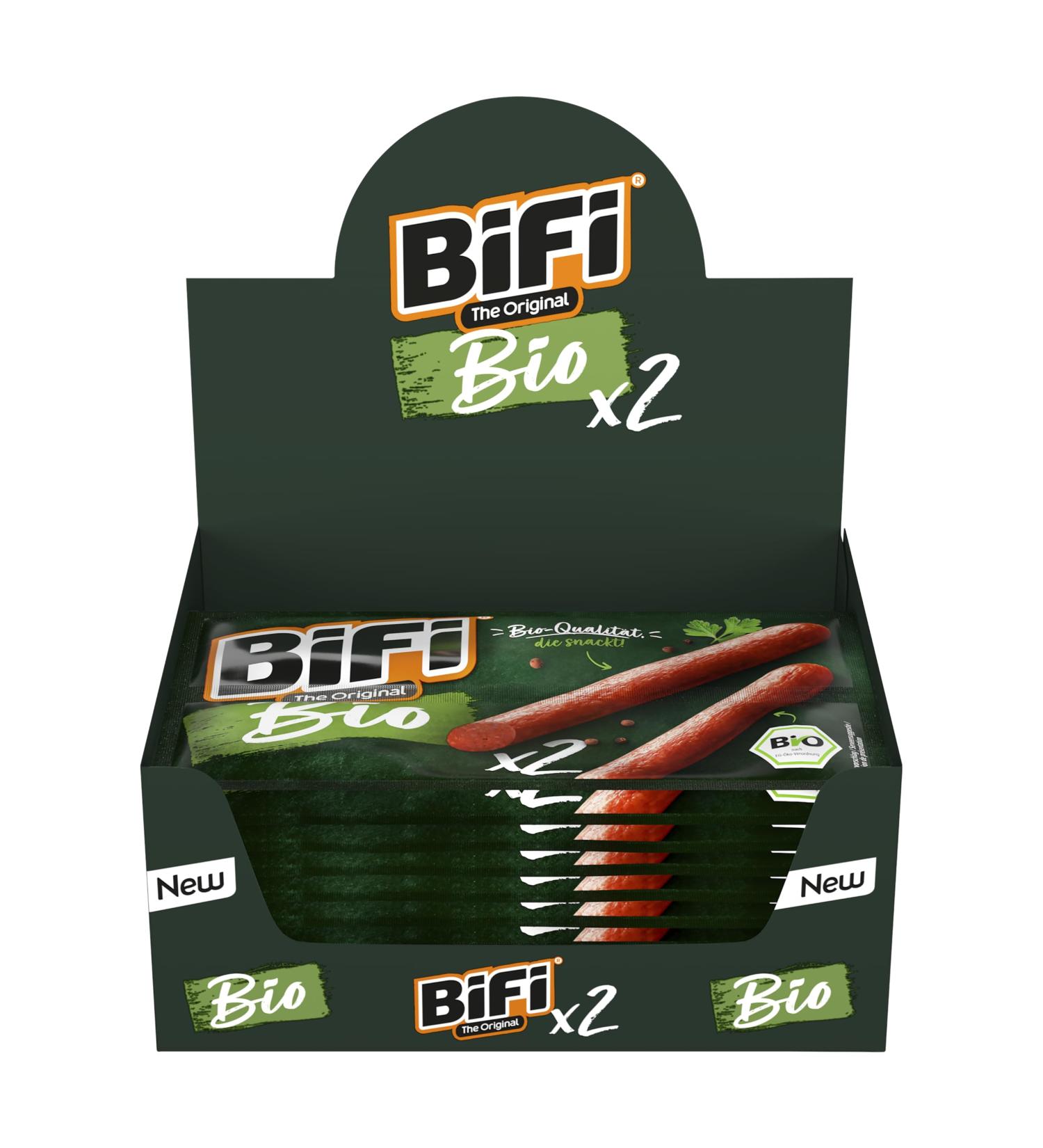 BiFi Organic Sticks - 10 x 2 x 18.5g | Premium Organic Snacks for International Shipping - Buy Online on GoSupps.com