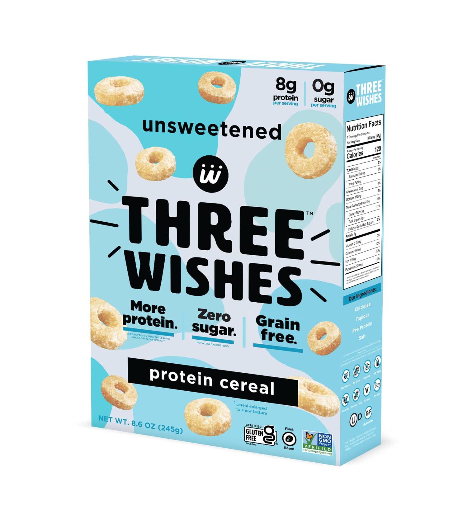 Three Wishes Protein & Gluten-Free Breakfast Cereal - 8.6 OZ | Healthy Start - Buy Online on GoSupps.com