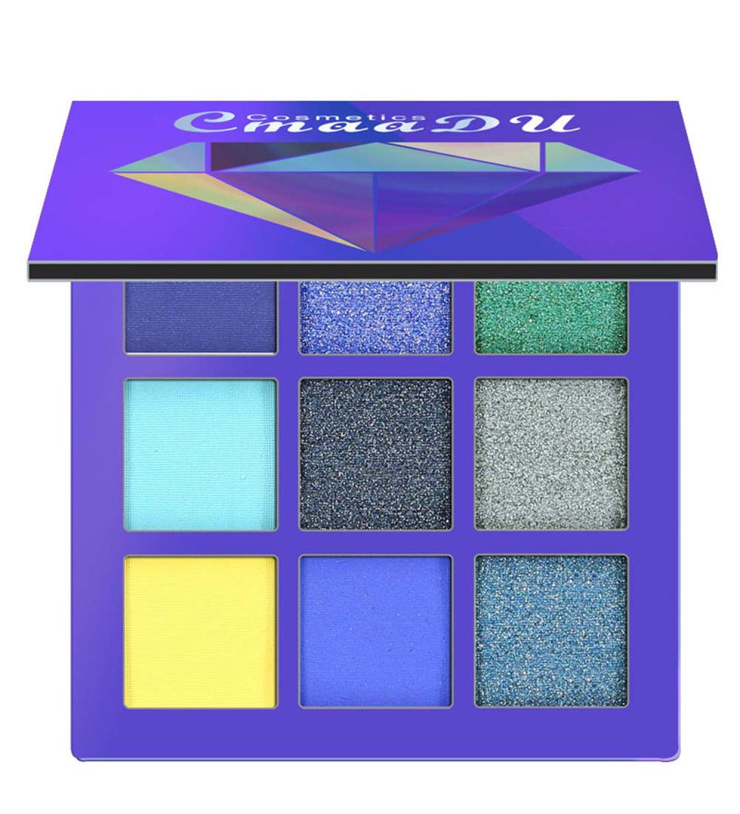 LoveLeiter LoveLeiter Cosmetic Matte Eyeshadow Cream Palette Shimmer Palette Shimmer Set 9 Colors Pressed Eyeshadow Smokey Shimmer Pigments Powder Makeup