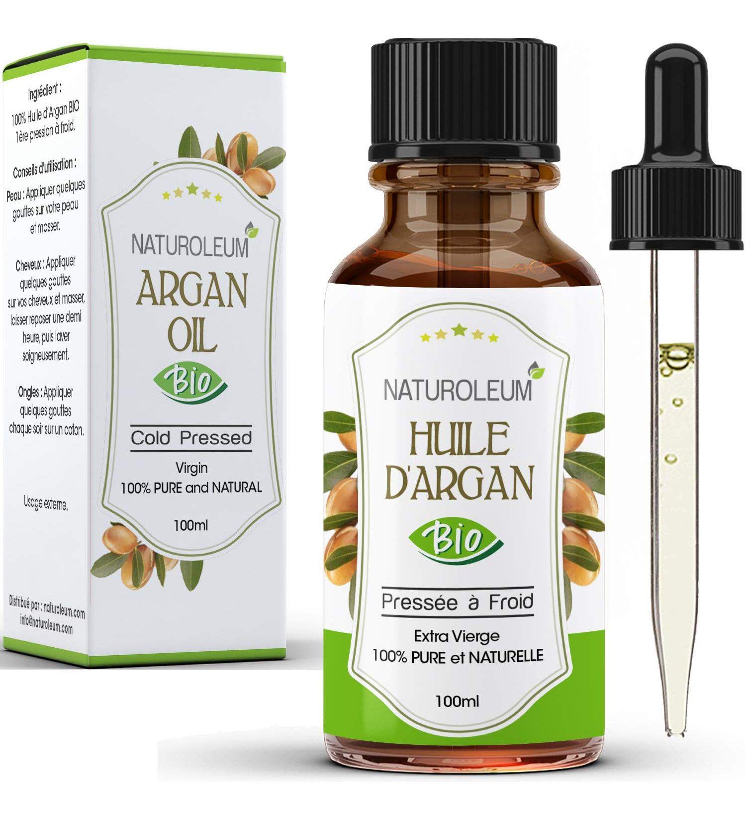 Organic Cold Pressed Vegetable Oil - Pure Argan Oil for Hair Skin Nails & Beard | 100ml Natural Care - Buy Online on GoSupps.com